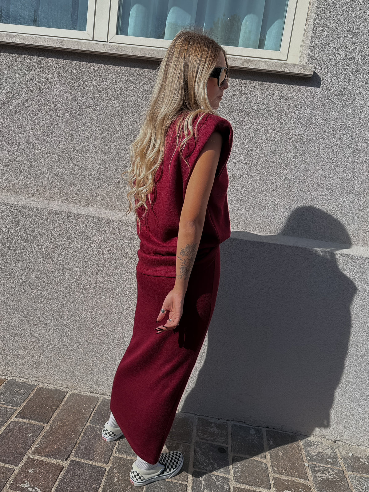Longuette Maja Borgogna Kostumn1
