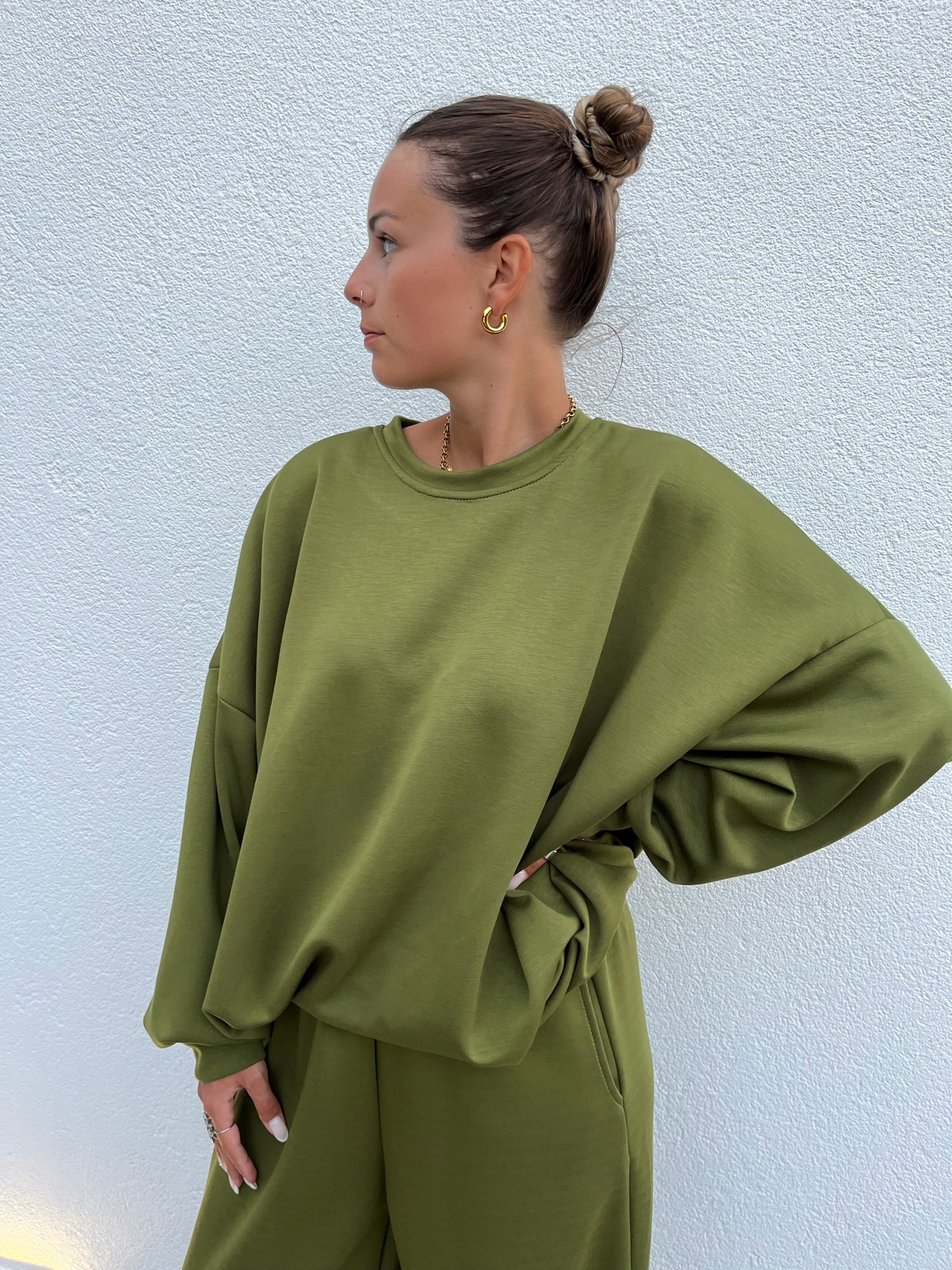 Felpa Crop Scuba +colori