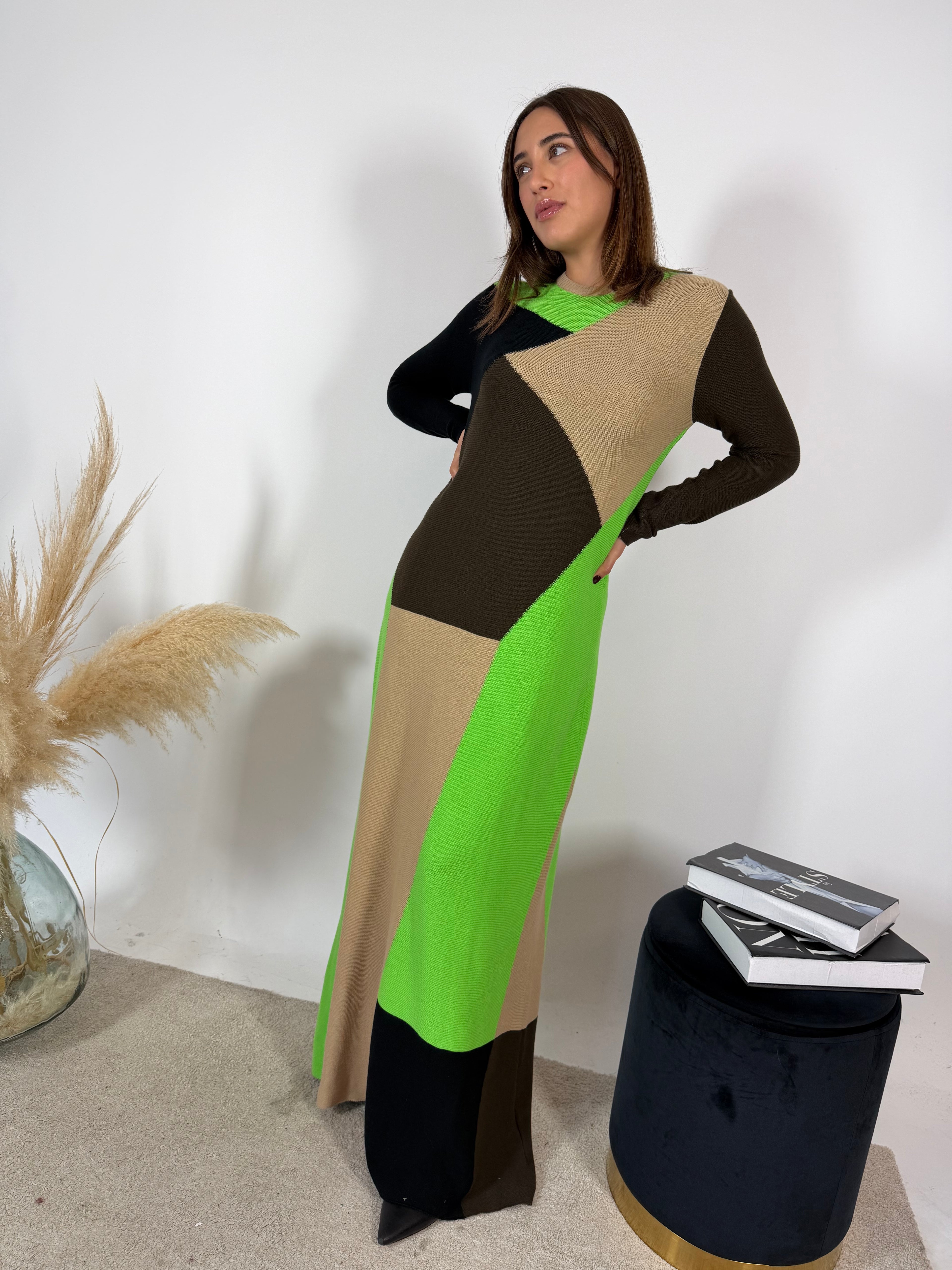 Abito Geometrico Maglia SKFK