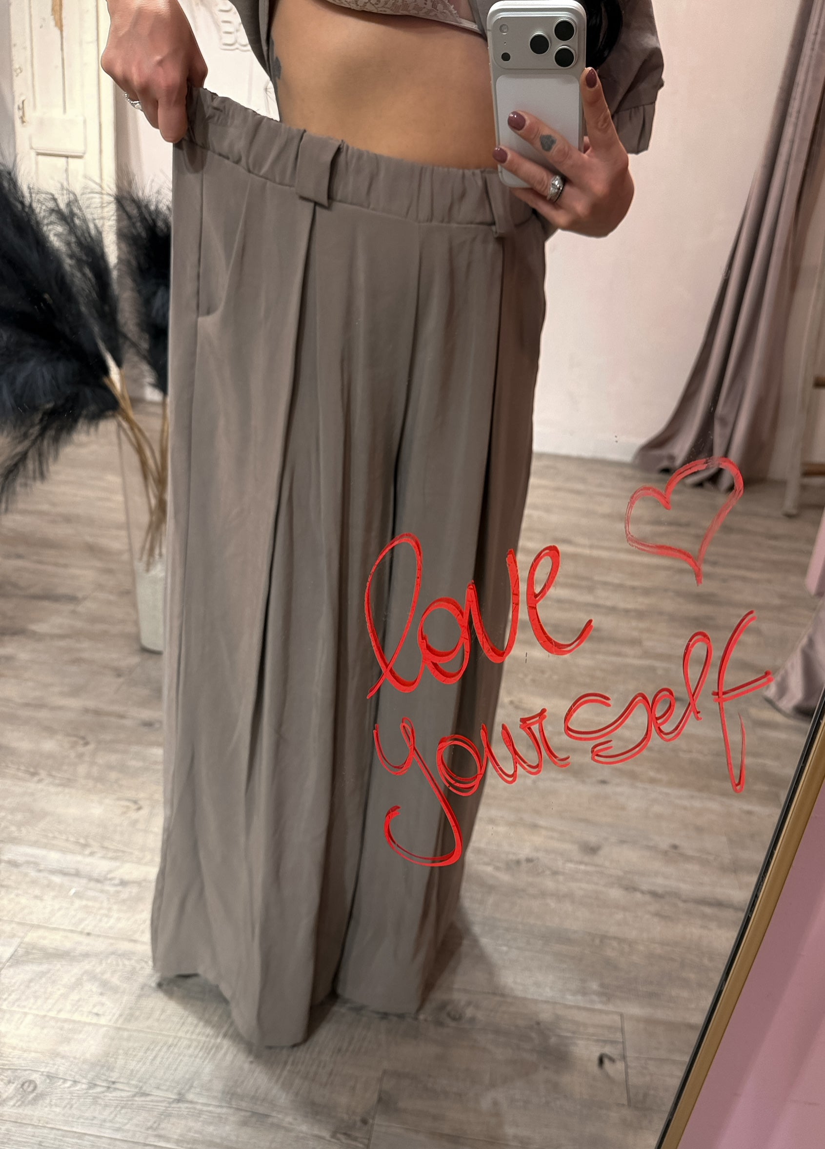 Pantalone Parisienne Viscosa Lavata +colori