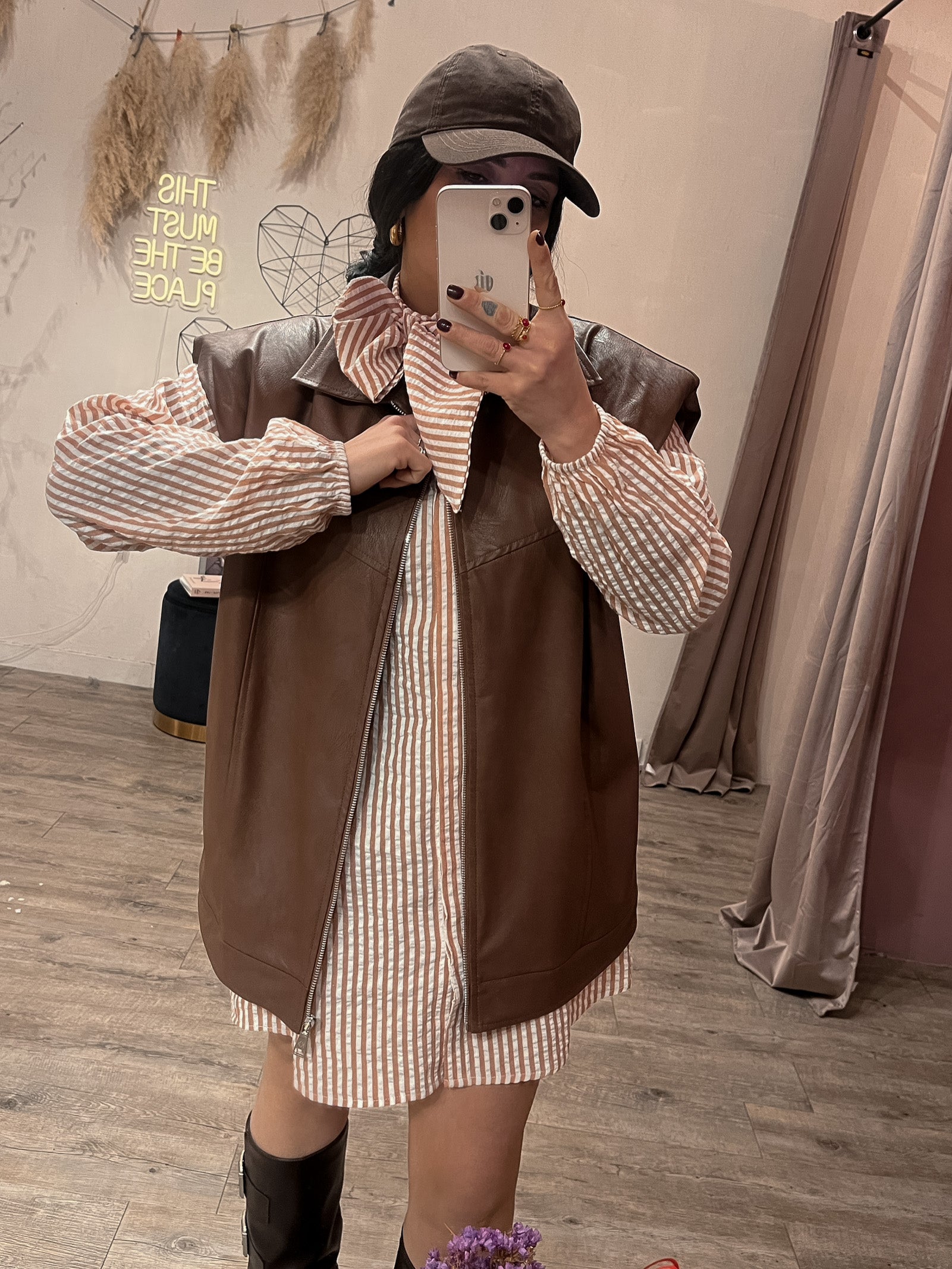 Maxi Gilet Pelle Kostumn1 +colori