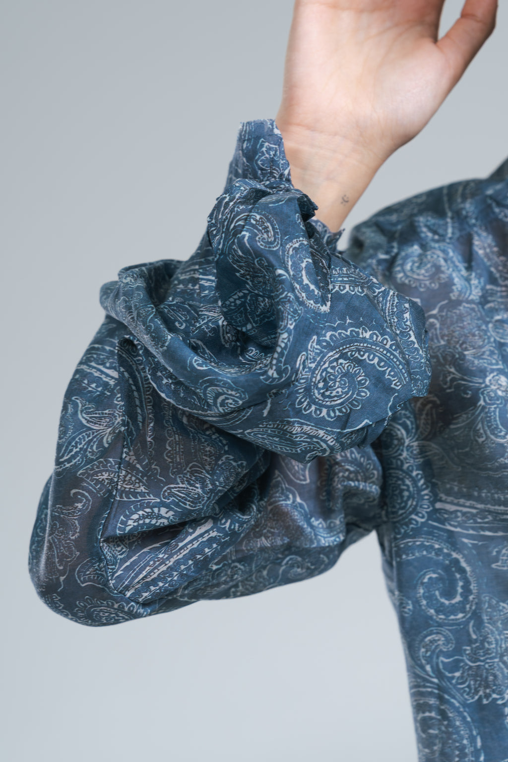 Maxi Camicia Bandana Blu Denim Glamorous