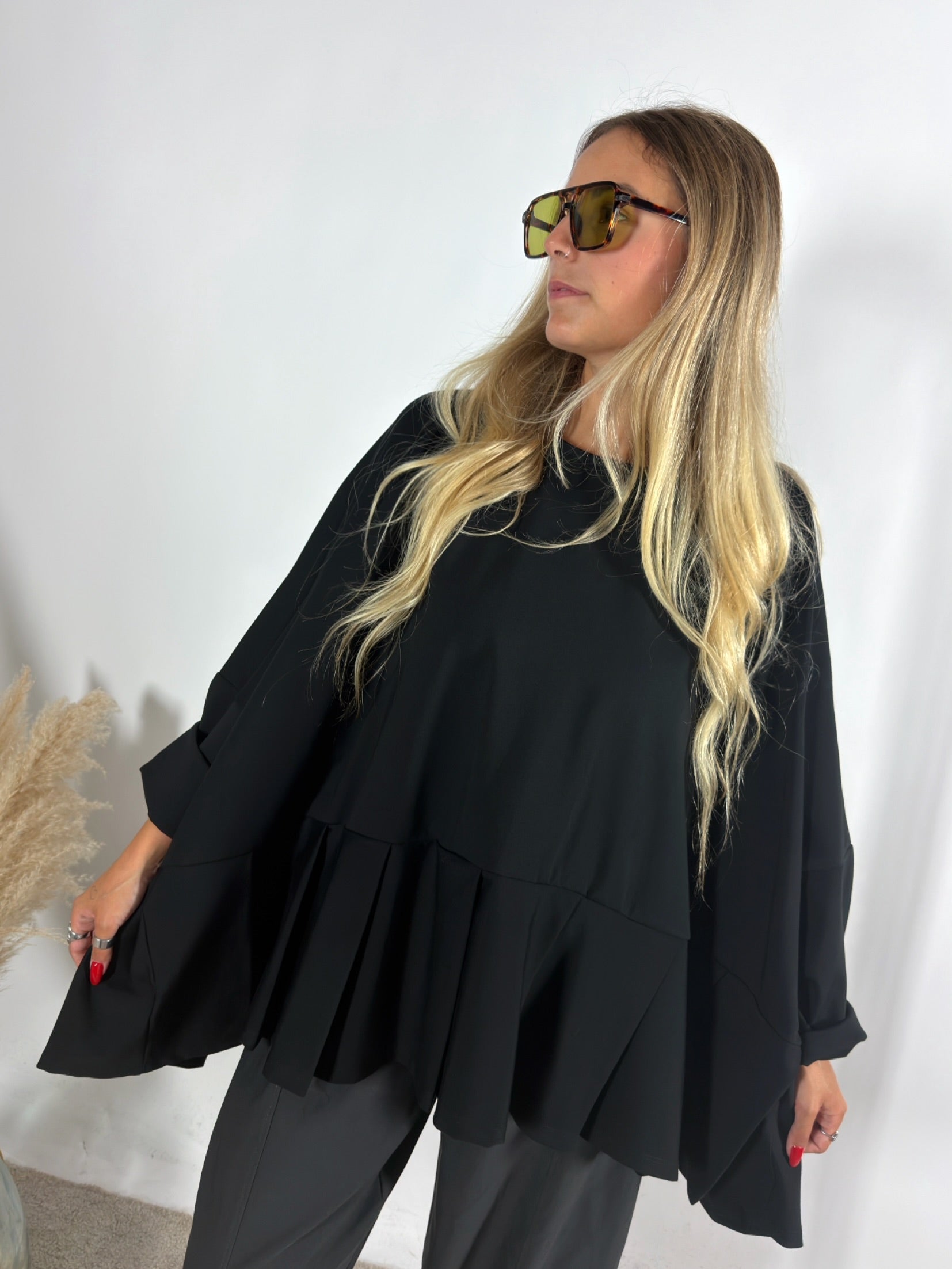 Maxi Felpa Ambra Punto Milano +colori