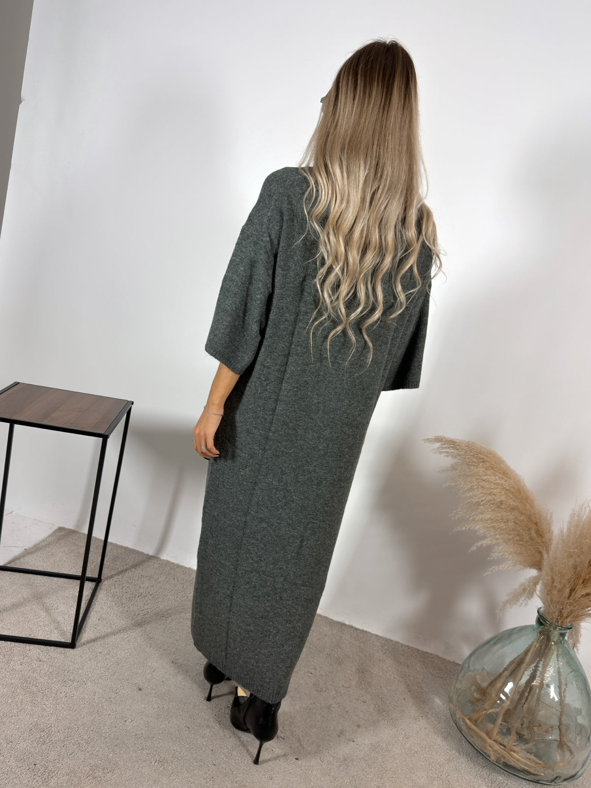 Maxi Abito Maglia Grigio Glamorous