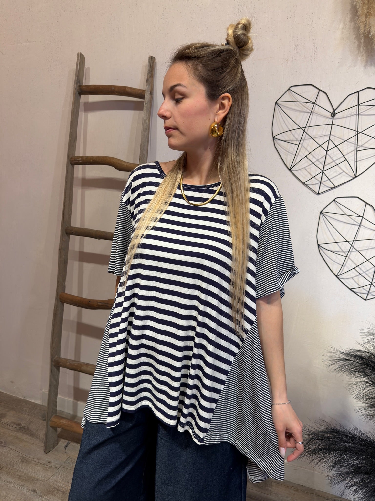 Maxi T-shirt Righe Felicia +colori