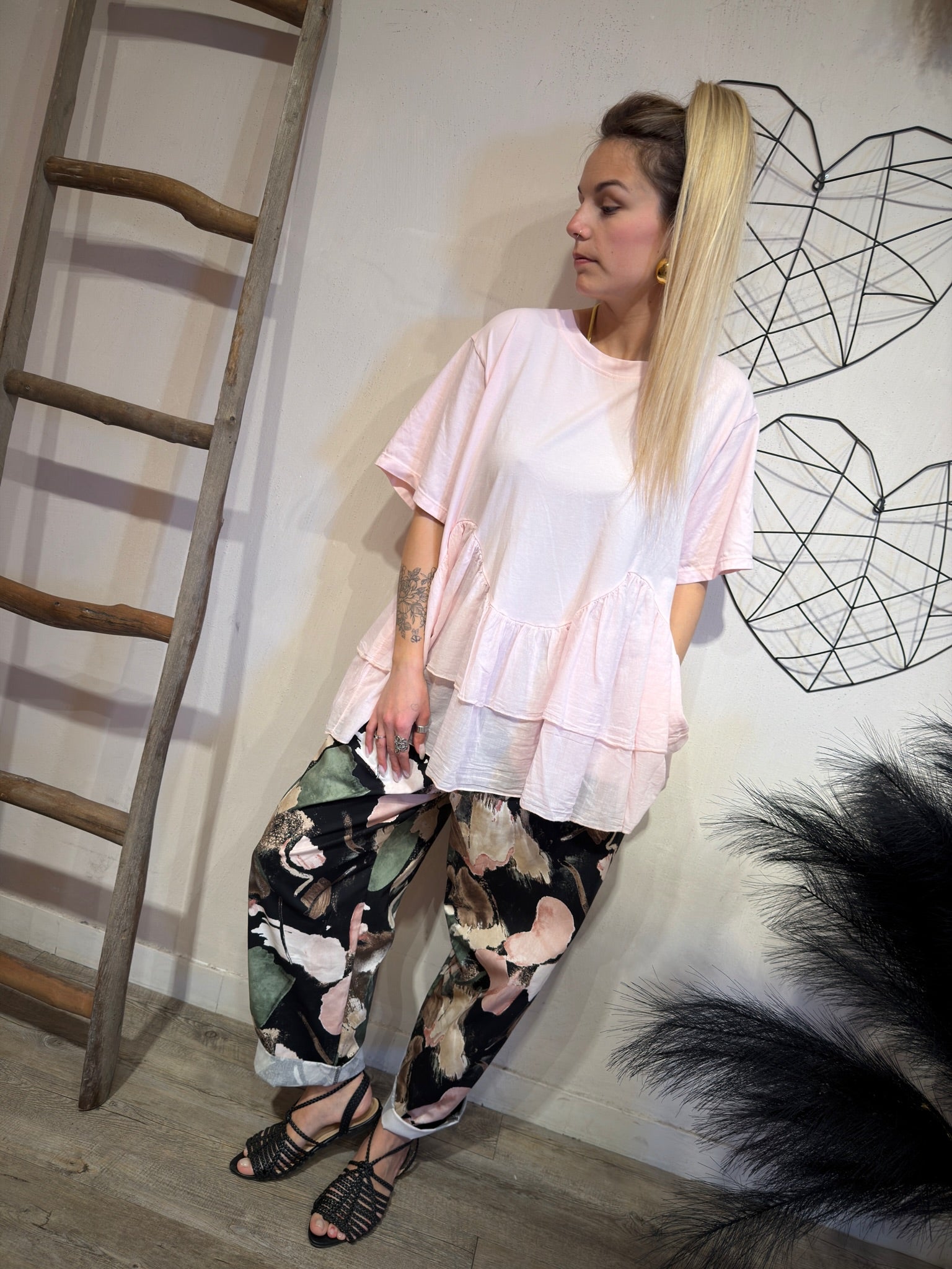 T-shirt Balze Agata Rosa