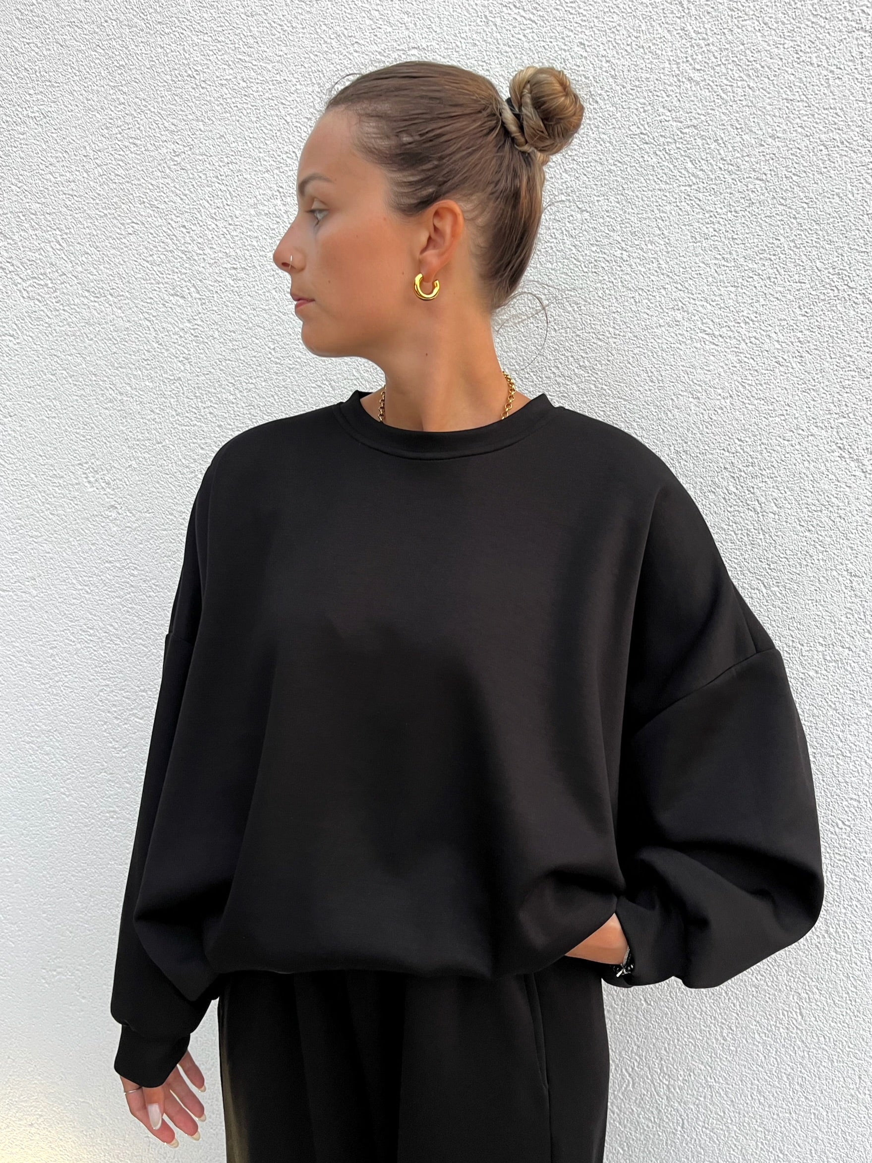 Felpa Crop Scuba +colori