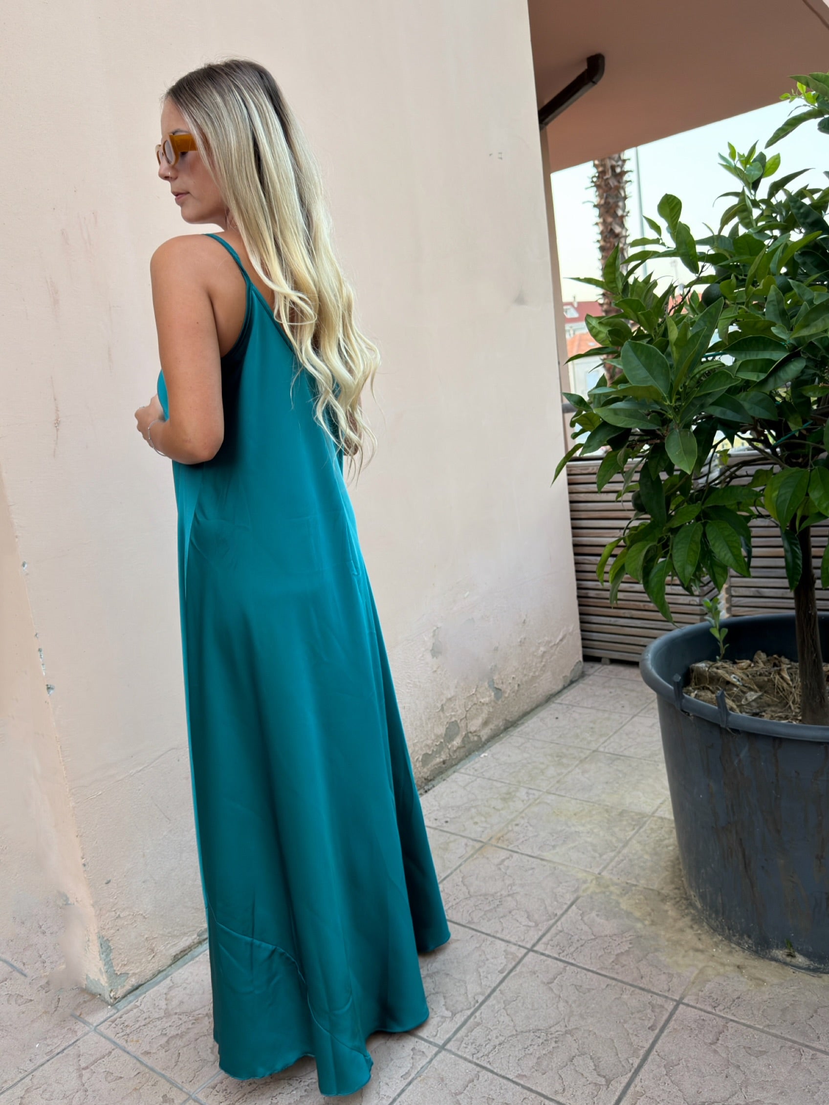Vestito Sottoveste Satin +colori