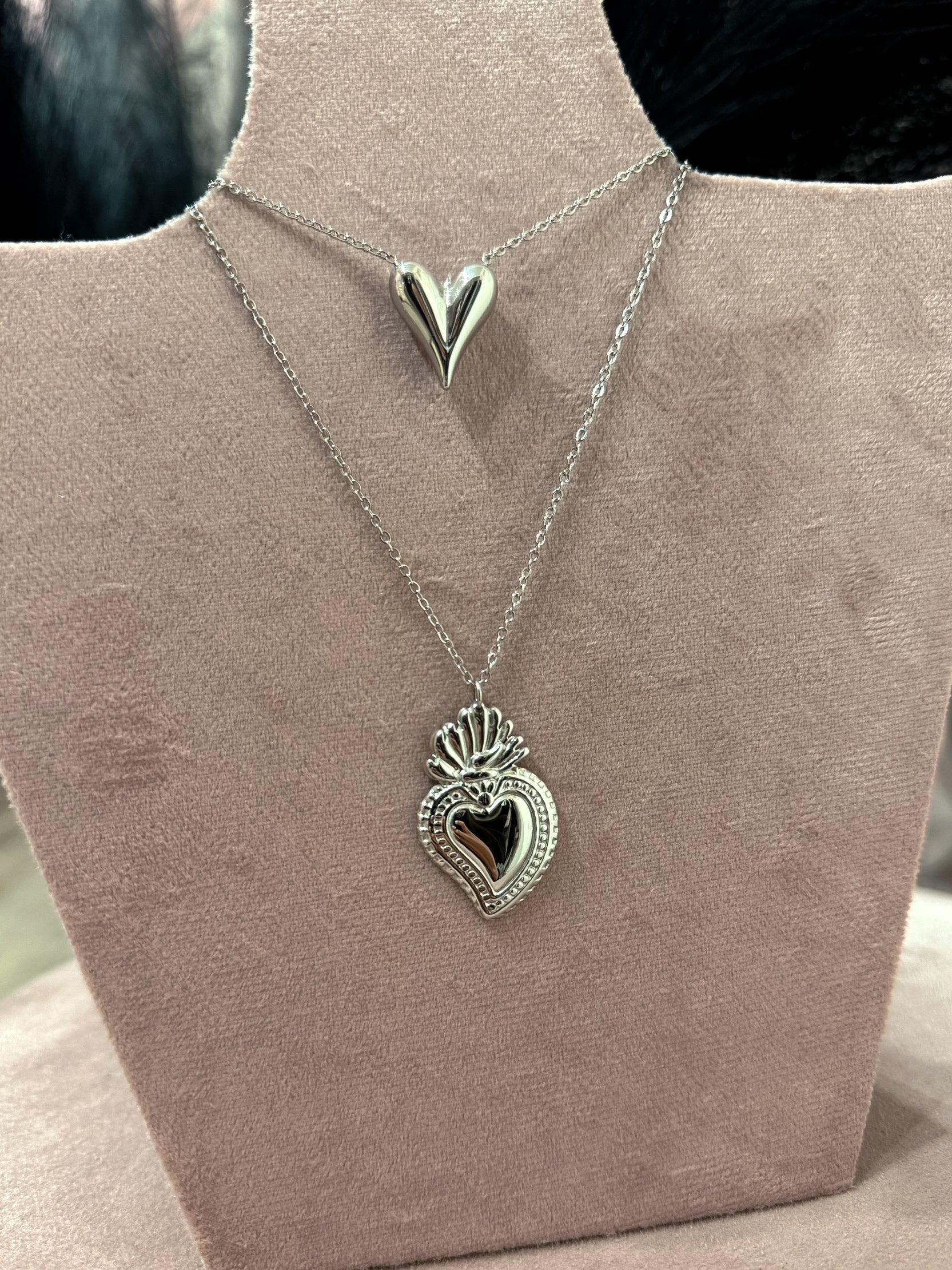 Collana Cuore Sacro Grande +Colori