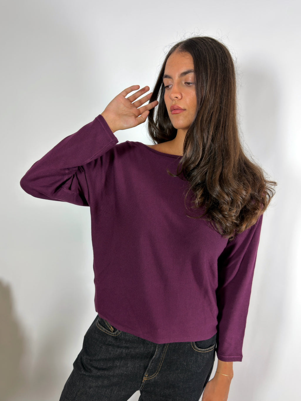 Maglia Scollo Barca Viscosa Bamboo Ribes Surkana
