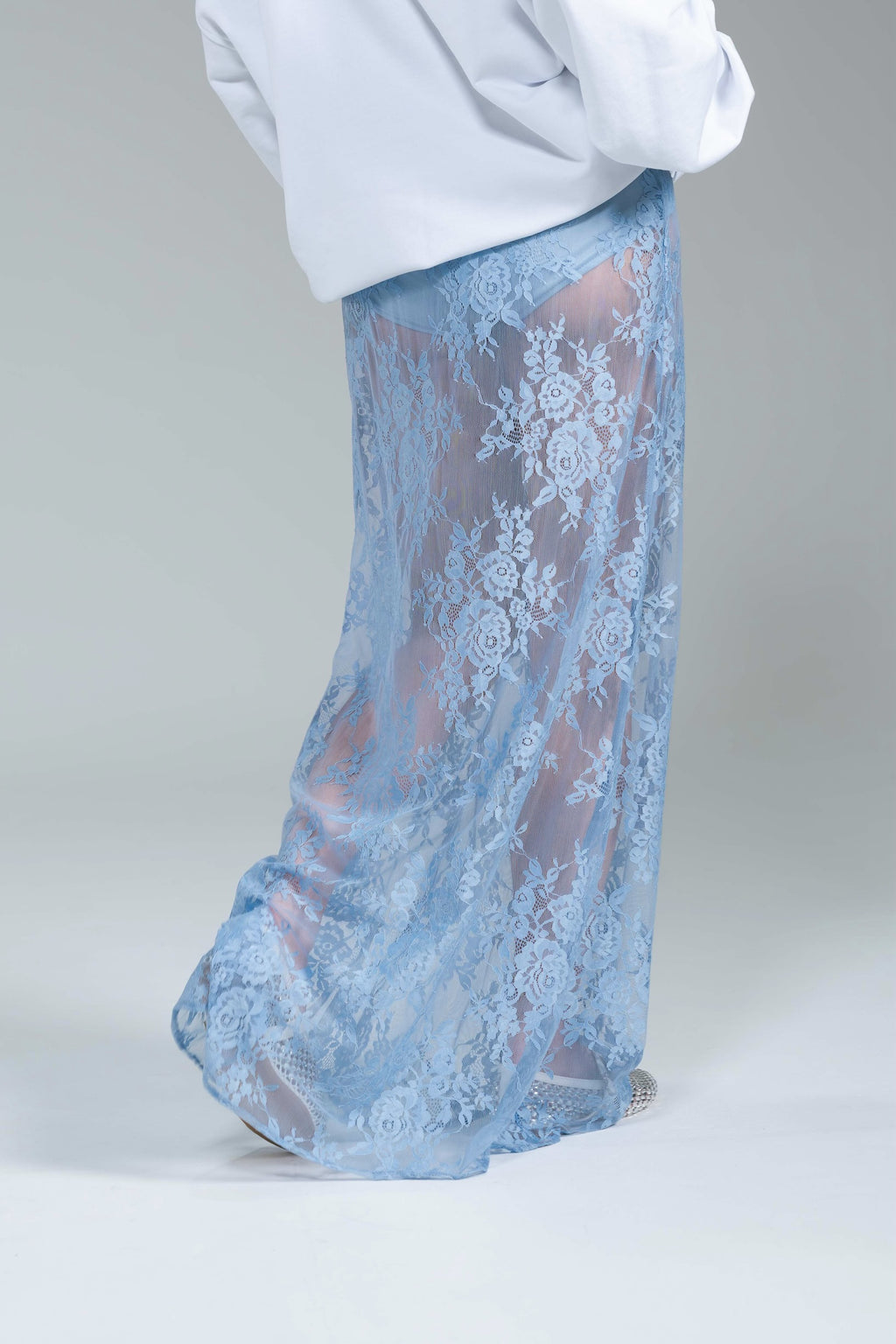 Gonna Lunga Pizzo Azzurro Kostumn1