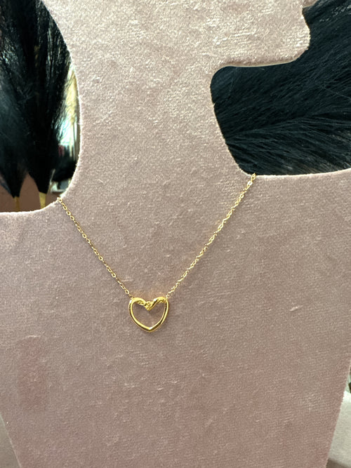Mix Collana Perle Oro + Cuori oro +Varianti