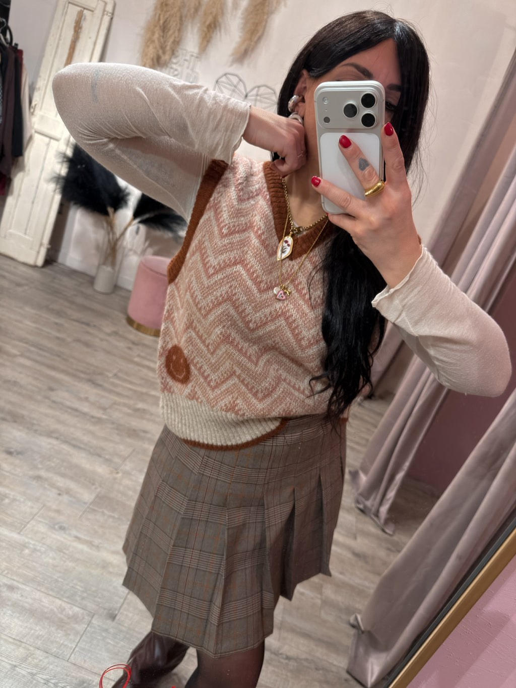 Gilet Jacquard Smile +colori