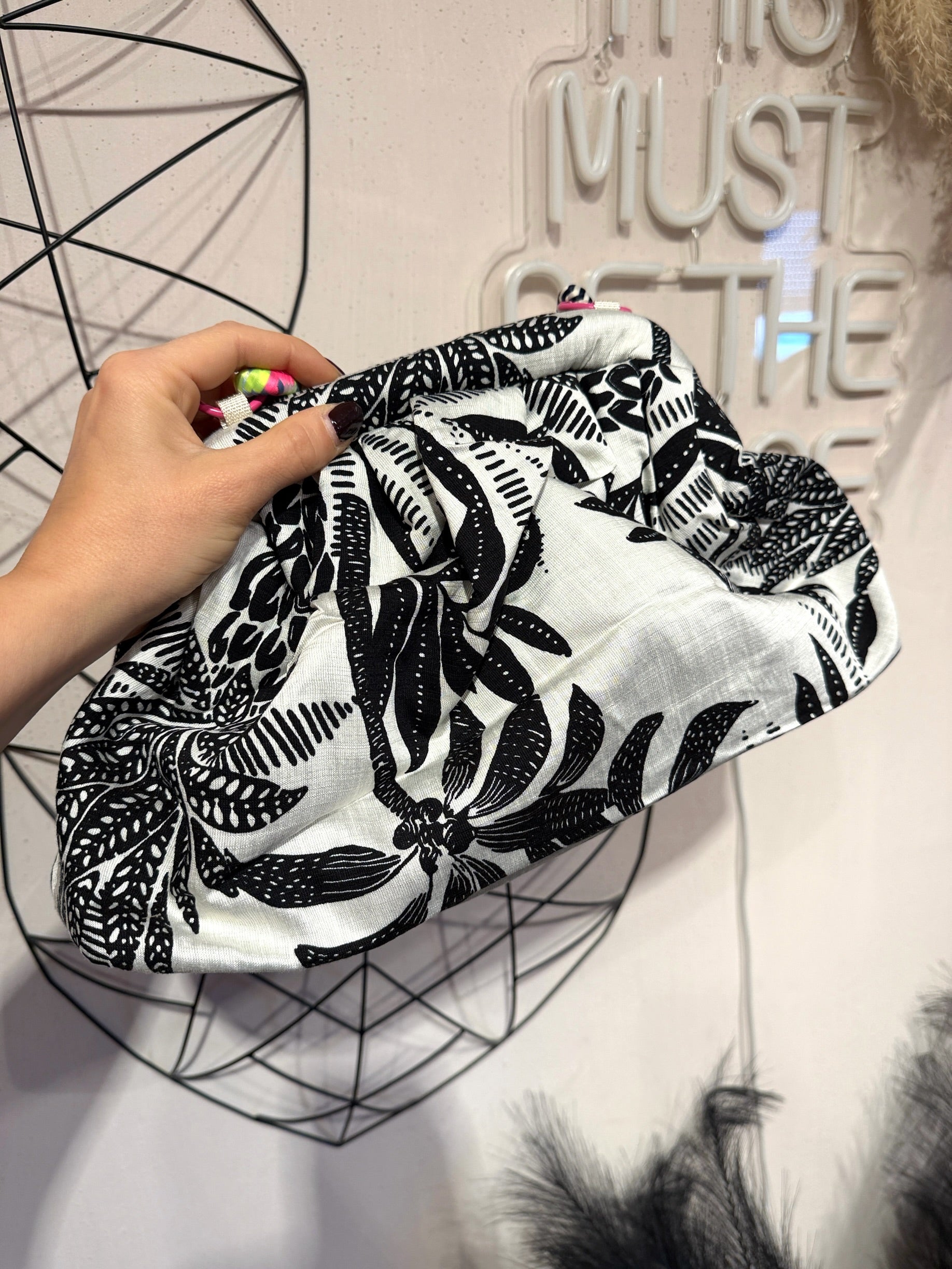 Maxi Clutch Pasticcino Tessuto Fantasia  +colori