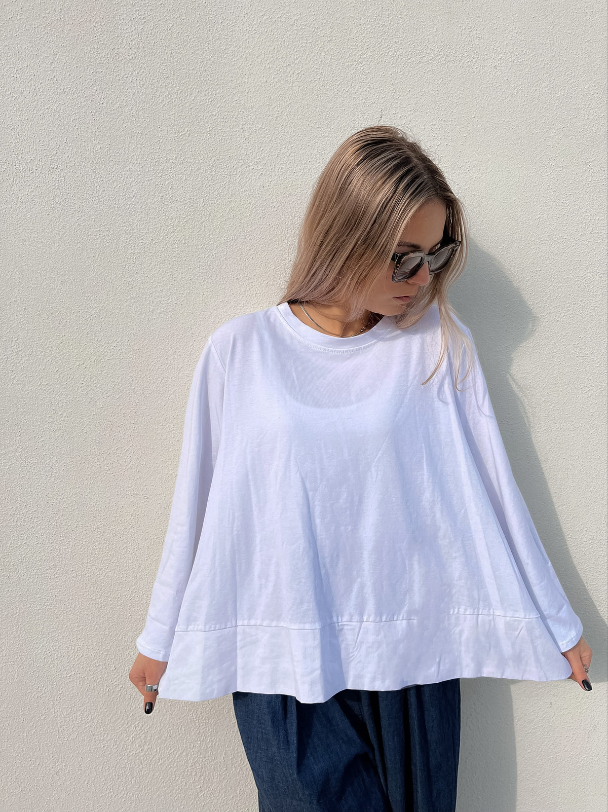 T- Shirt Trapezio M/Lunga +colori