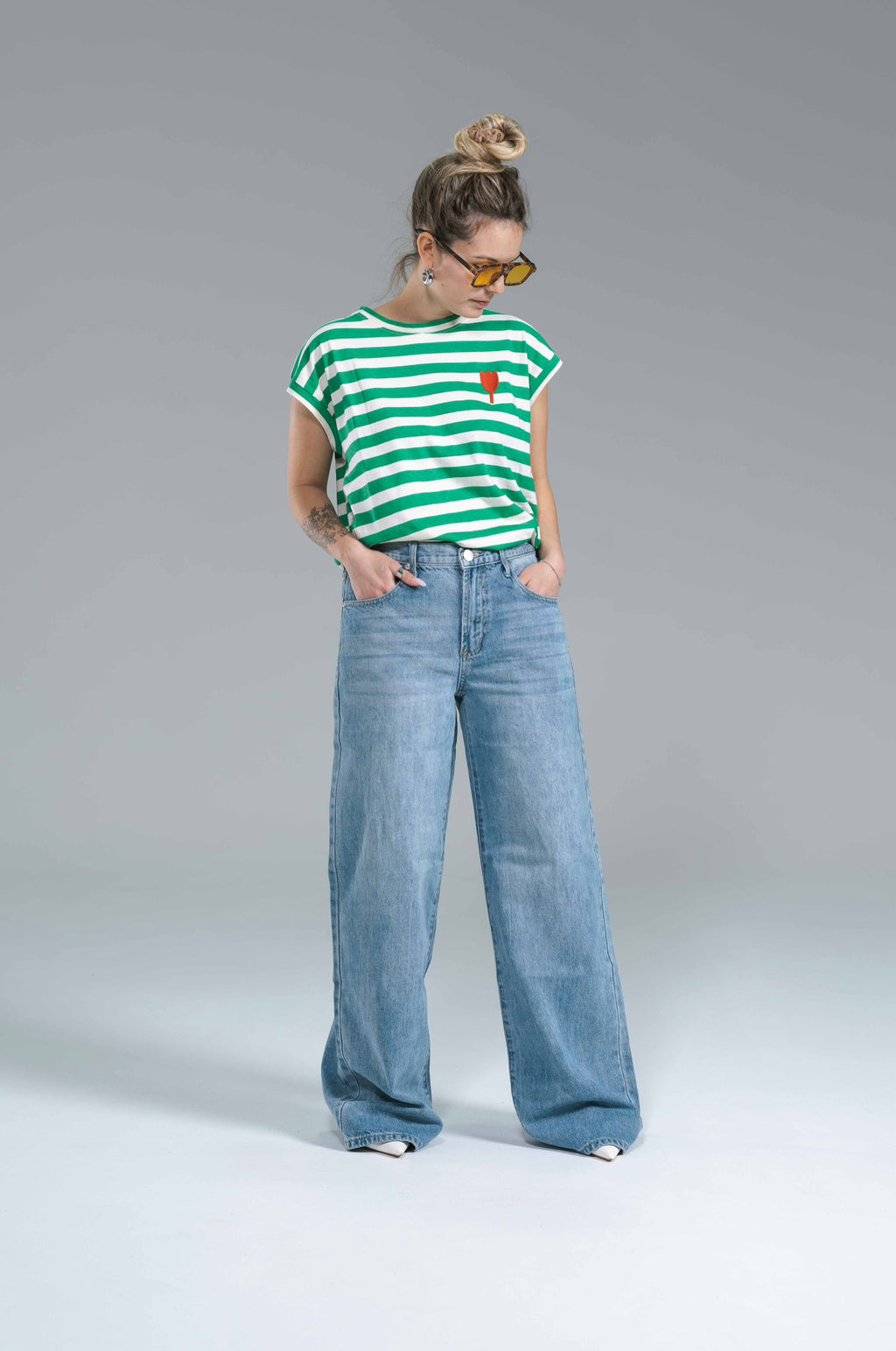 Denim Palazzo Slavato Glamorous