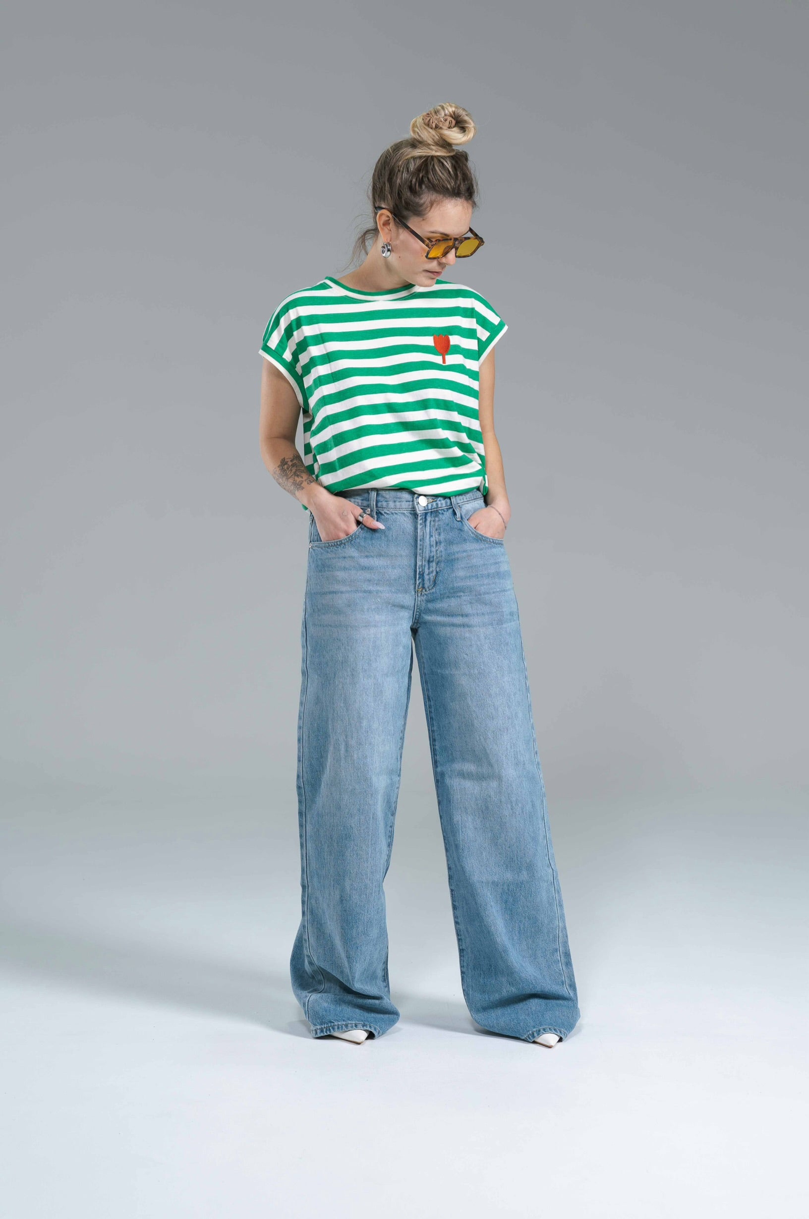 Denim Palazzo Slavato Glamorous