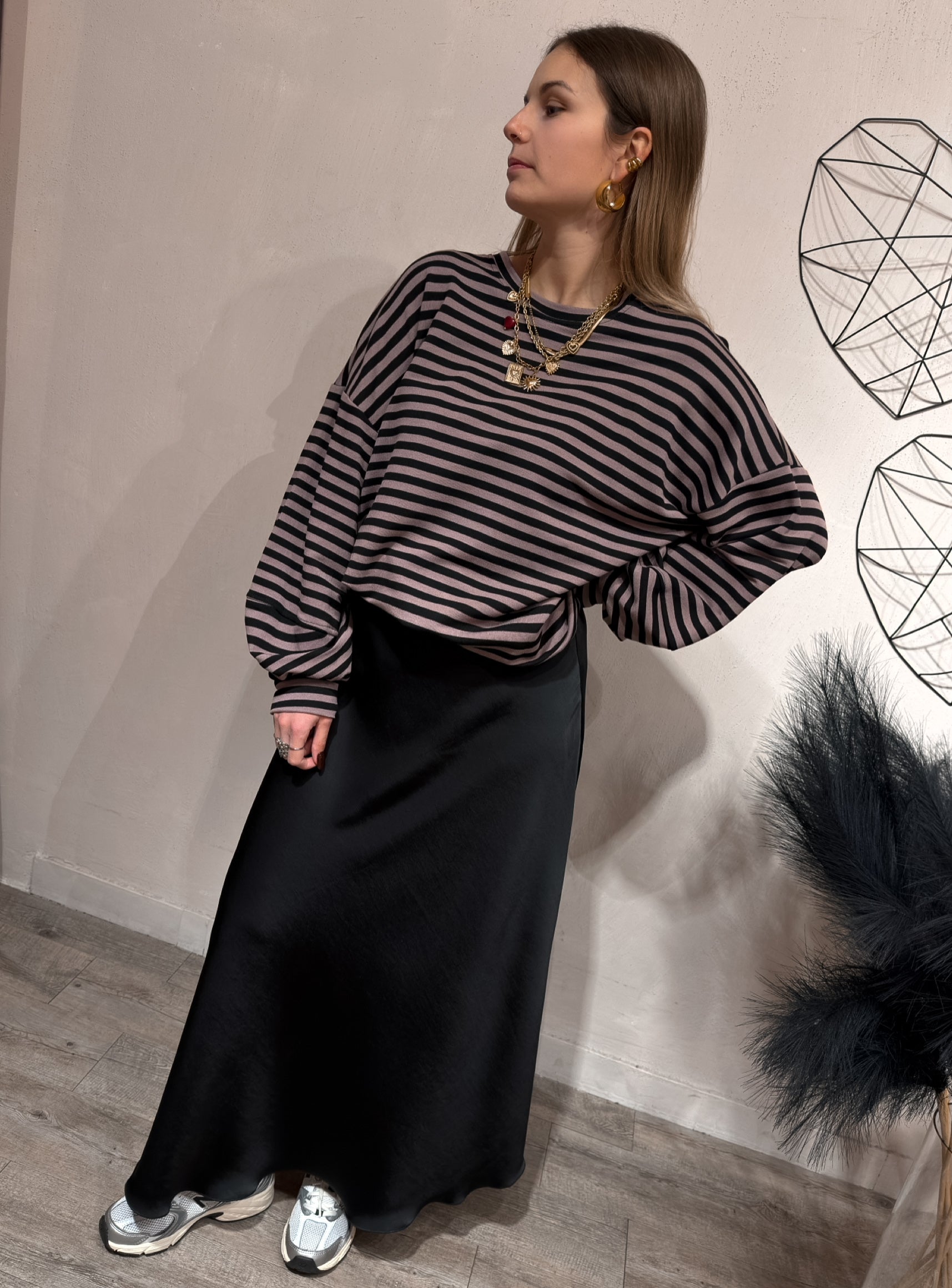 Gonna Midi Satin +Colori