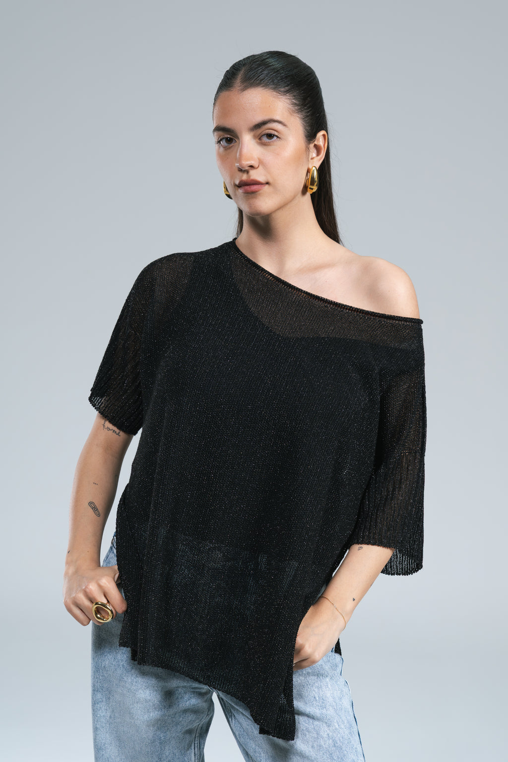 Maxi Maglia Scatola Lurex Kontatto +colori