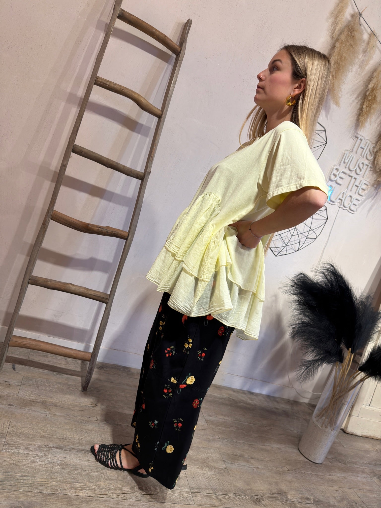 T-shirt Balze Agata Giallo