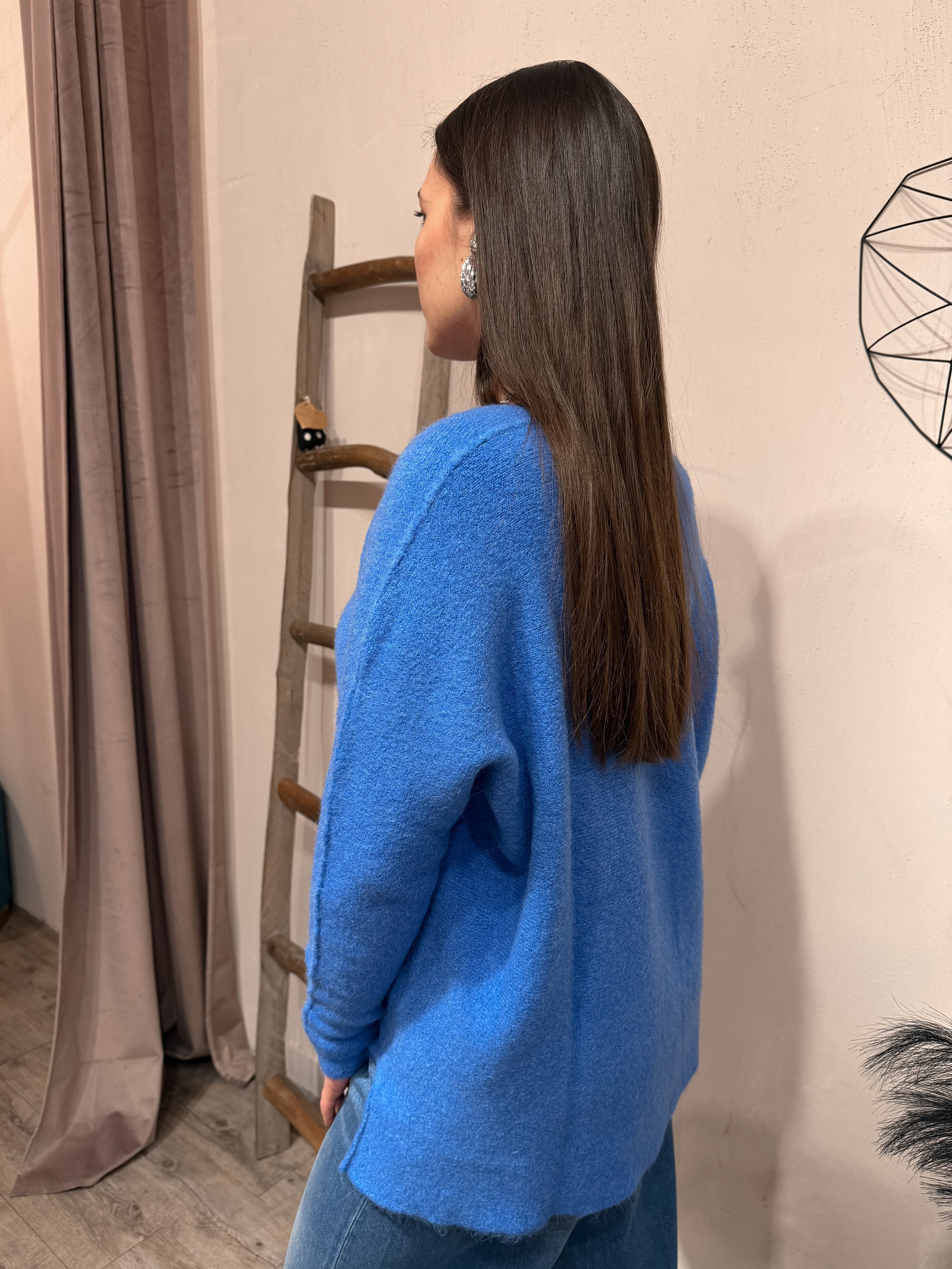 Maxi Maglione Scollo Barca Kontatto +Colori