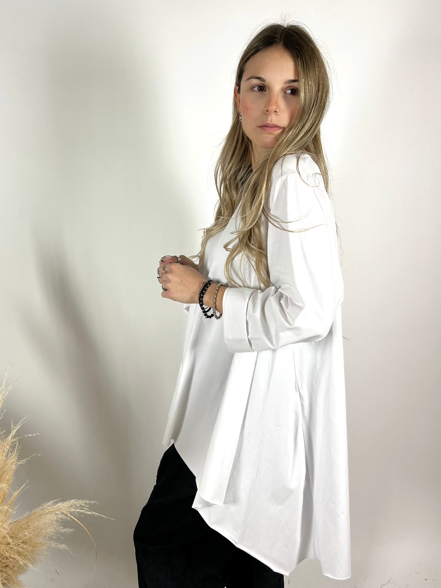 Maxi T-Shirt Basic Taglio Vivo +colori