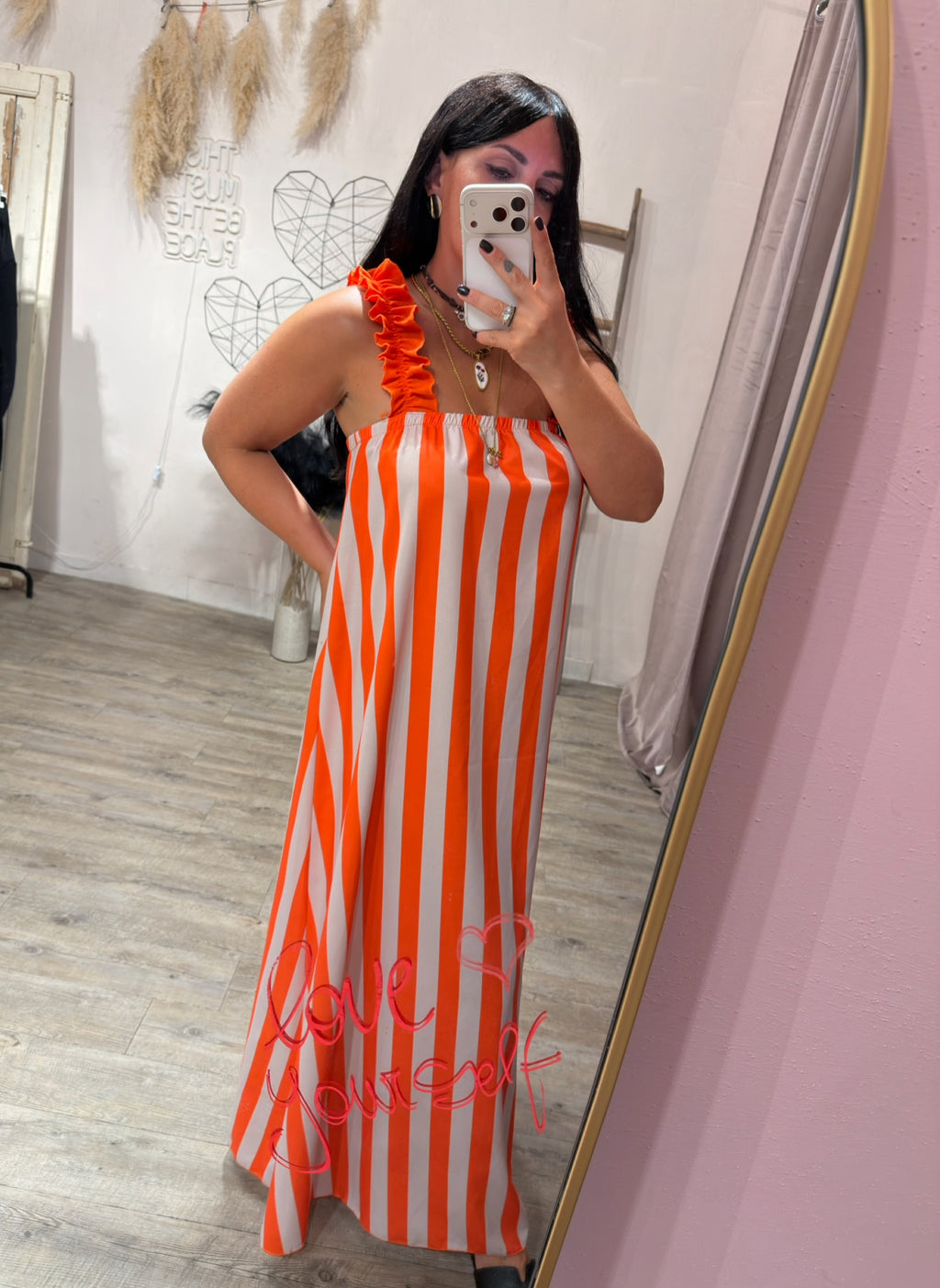 Abito Stripes con Ruches +colori