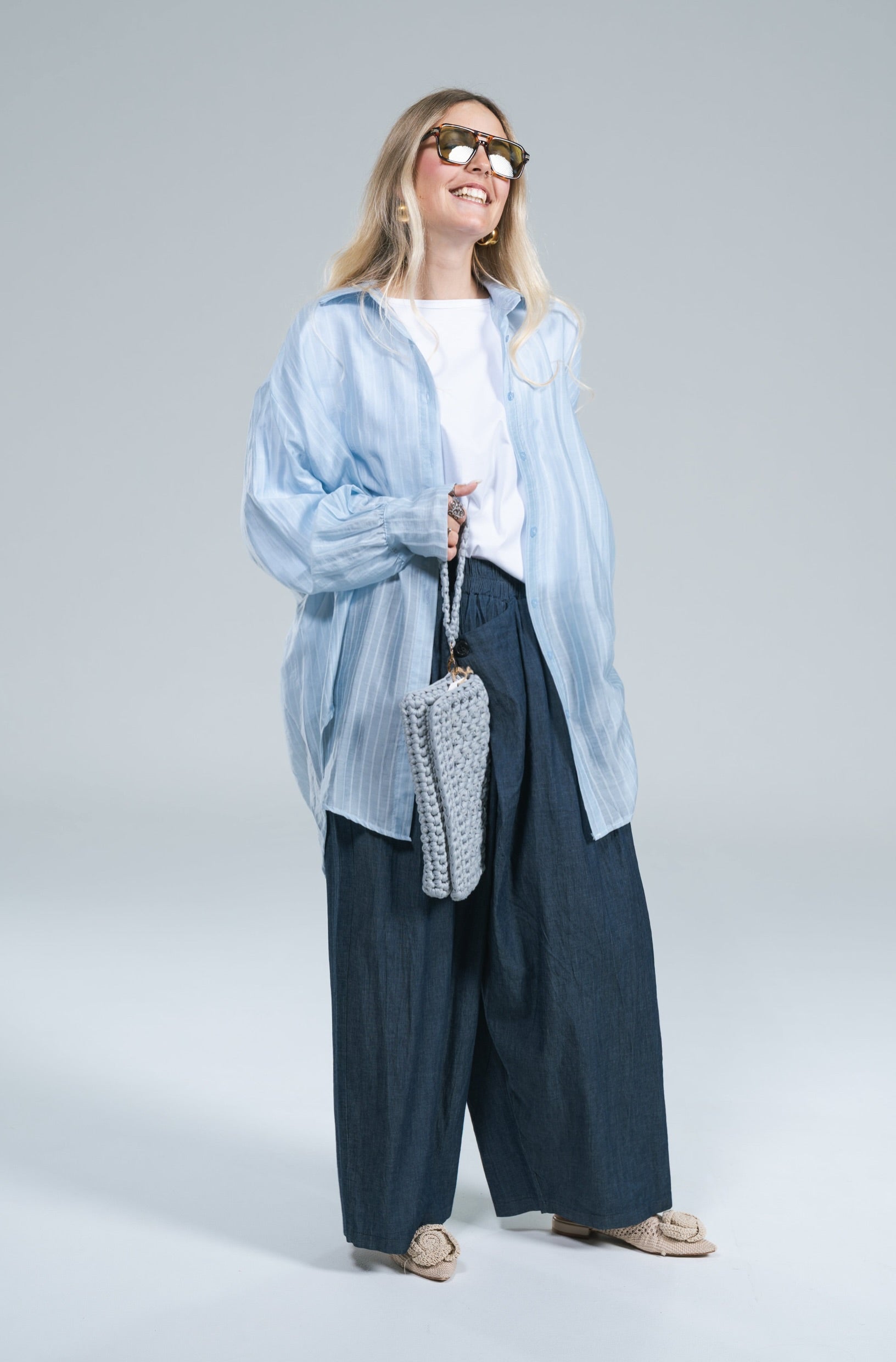 Panta Bottone Miranda Denim