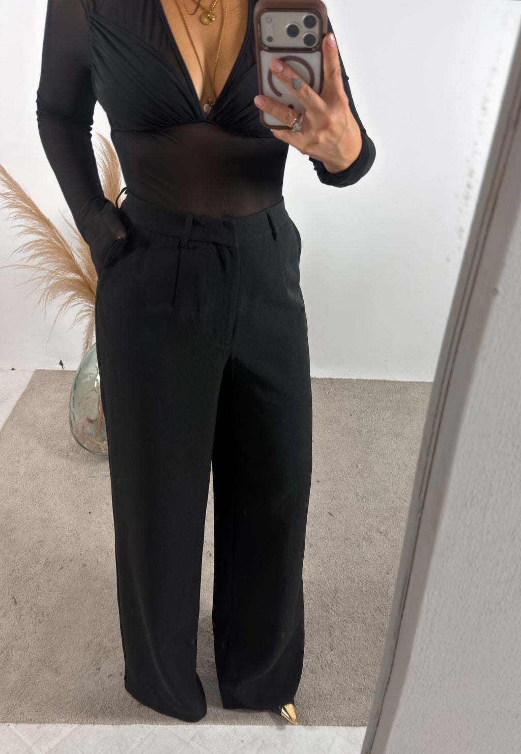 Pantalone Palazzo Man Nero Glamorous