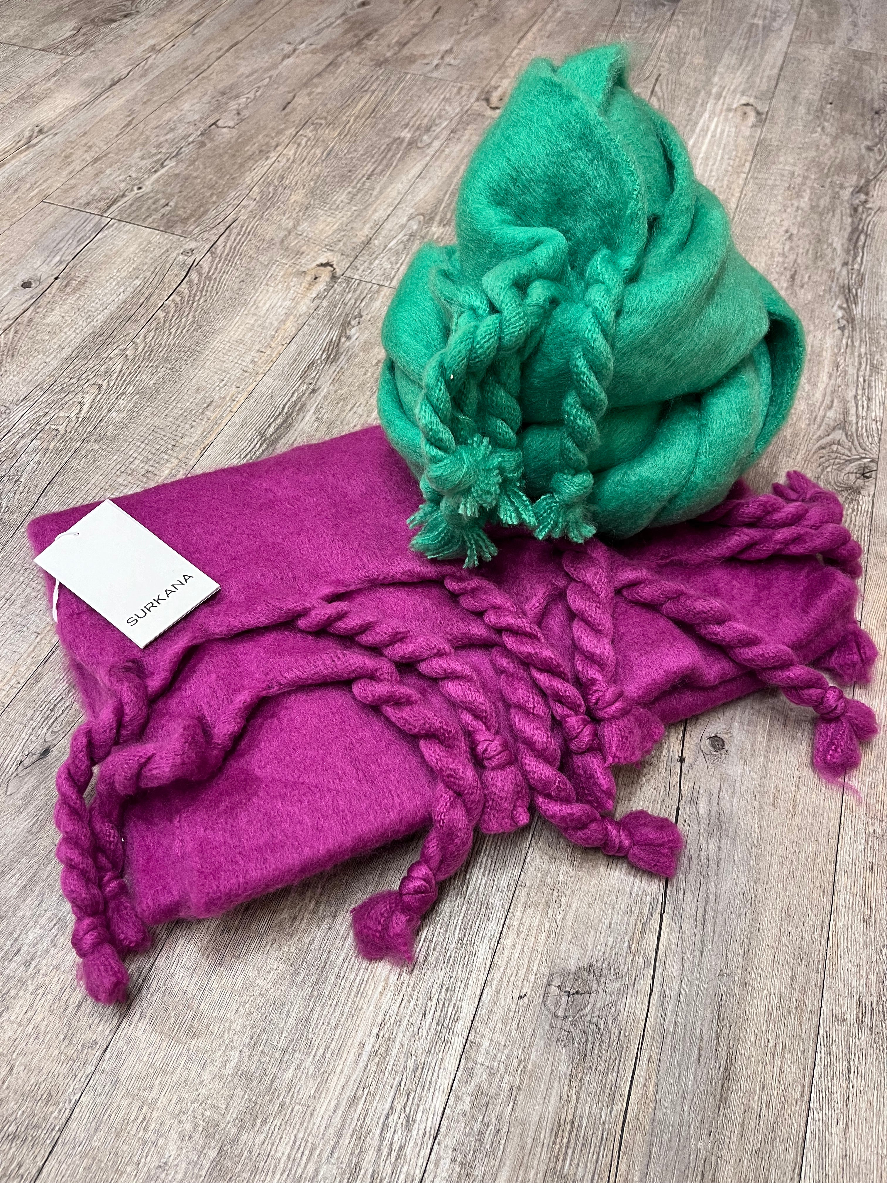 Maxi Sciarpa Trecce Surkana +colori