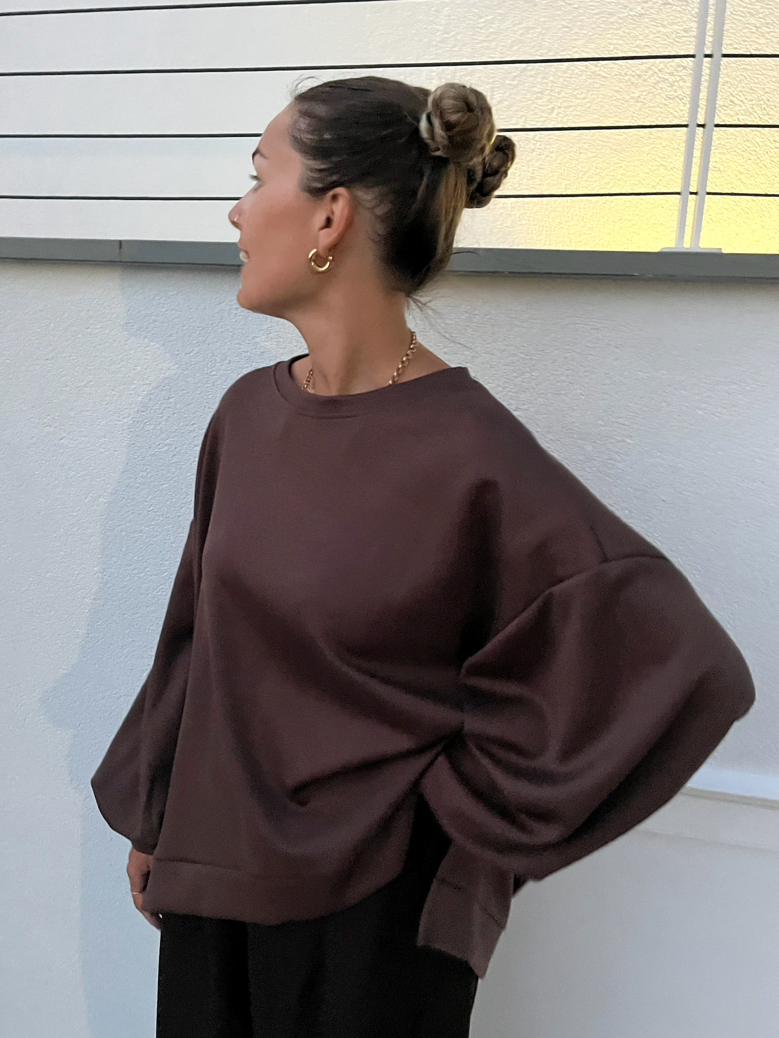 Felpa Oversize Scuba +colori