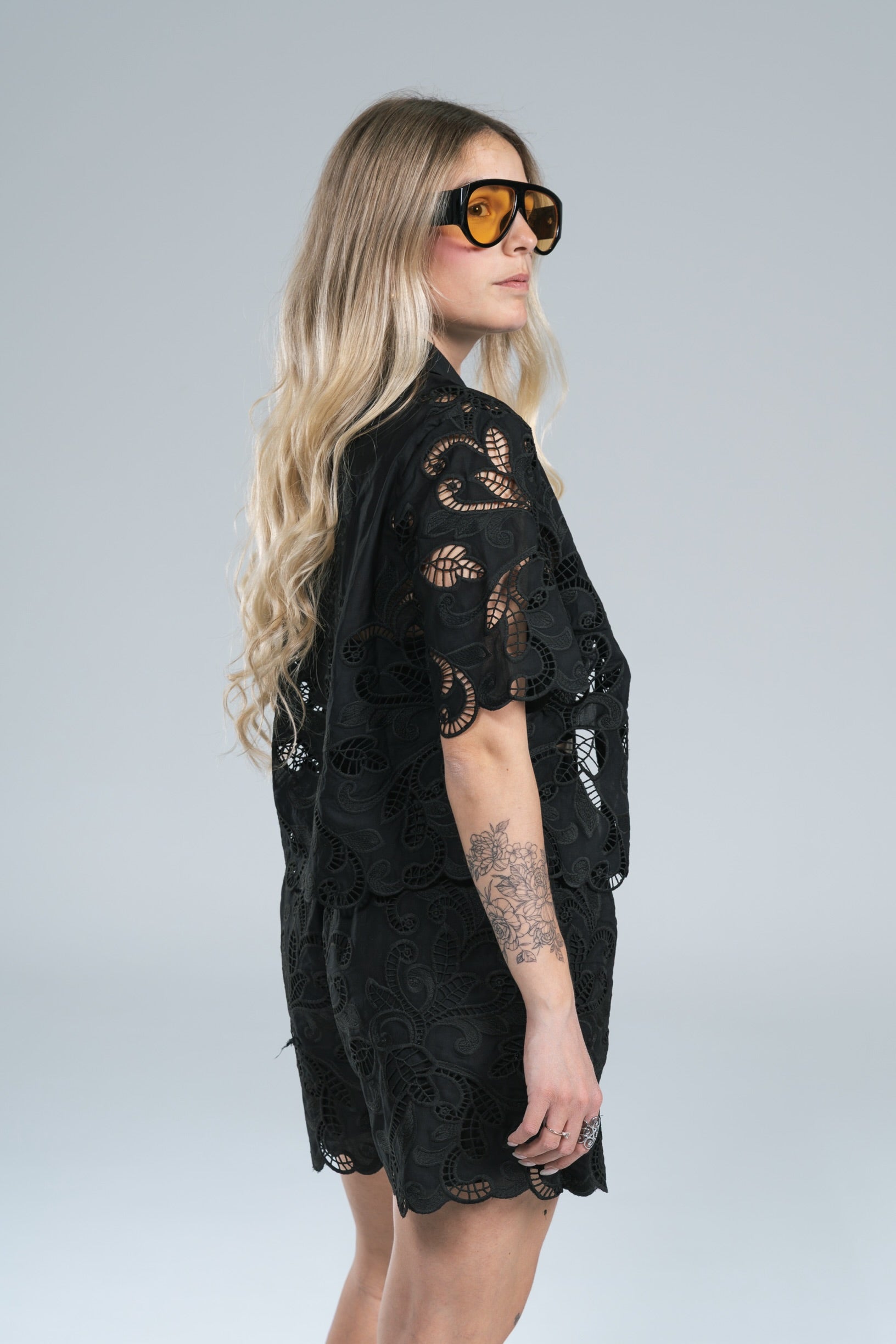 Short Pizzo Nero Glamorous
