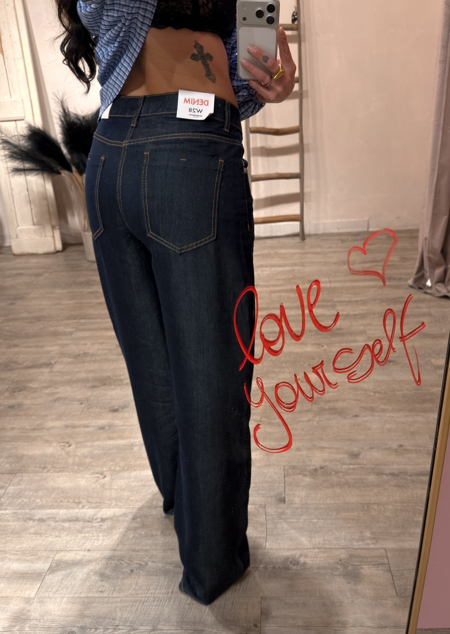 Jeans Palazzo Denim Fluido Glamorous