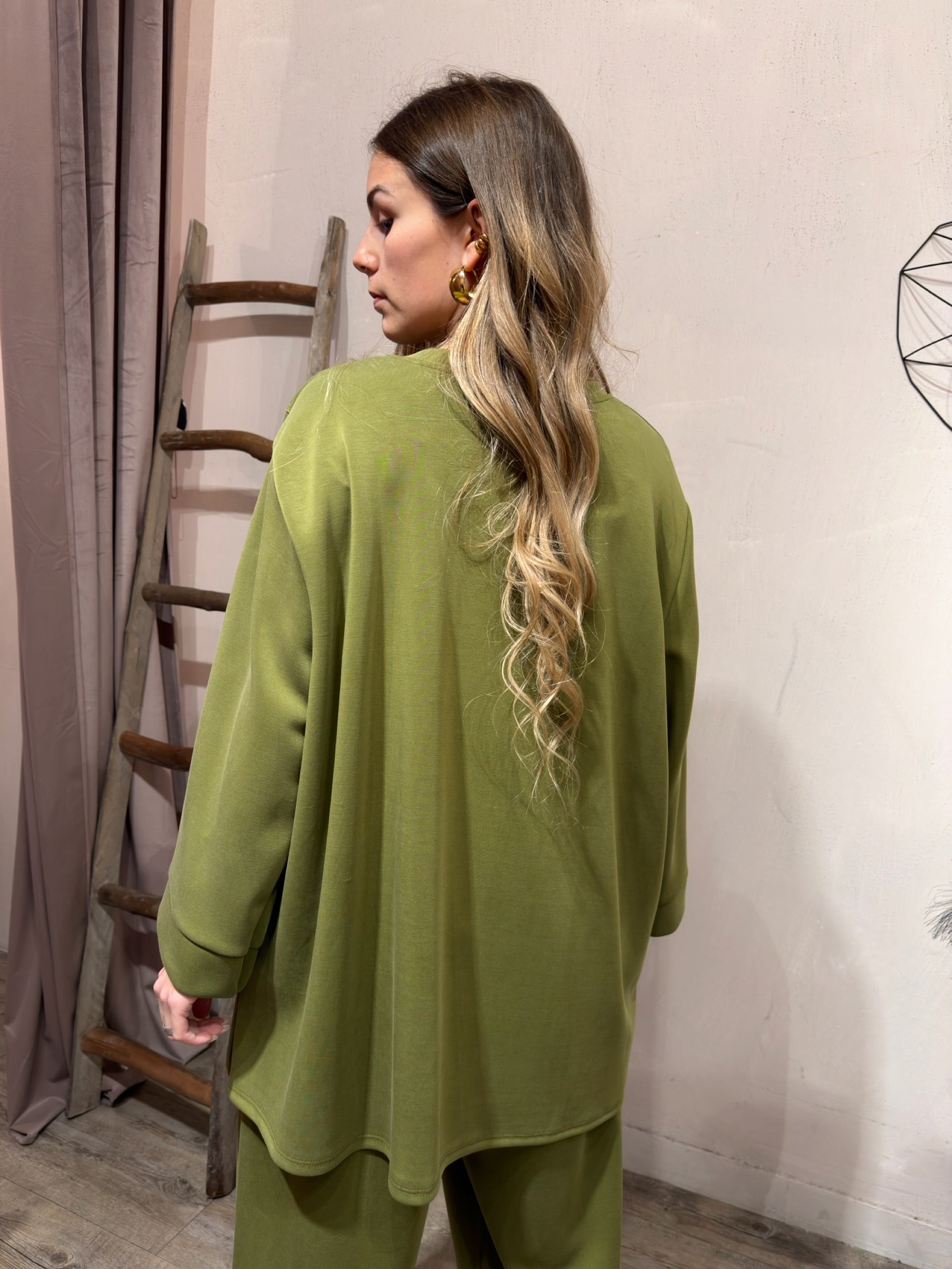 Maxi Felpa Profili Modal+Colori