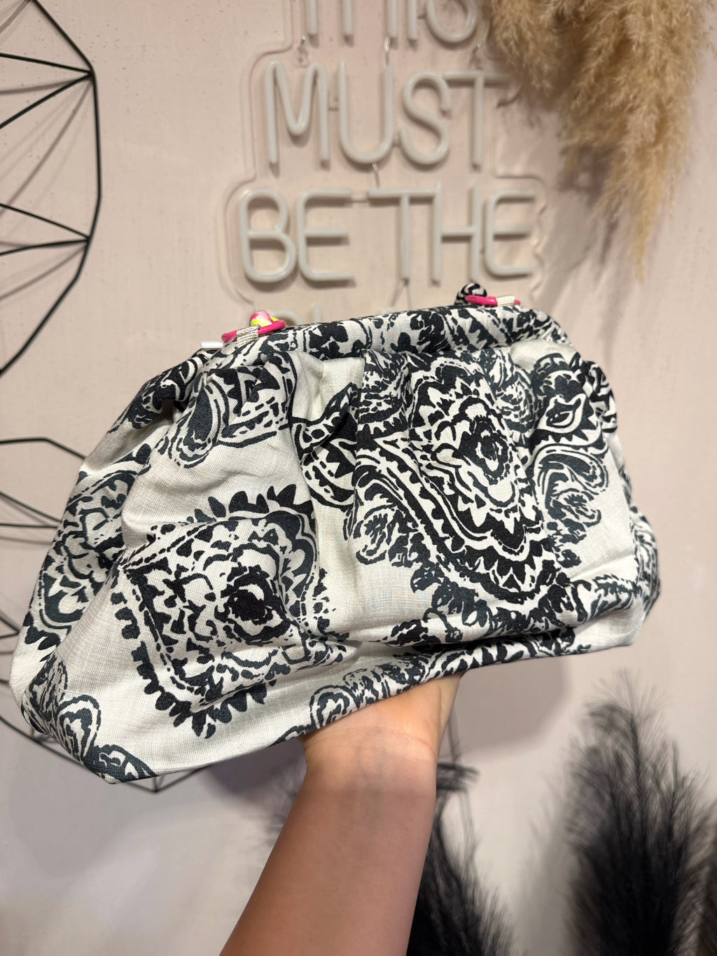 Maxi Clutch Pasticcino Tessuto Fantasia  +colori