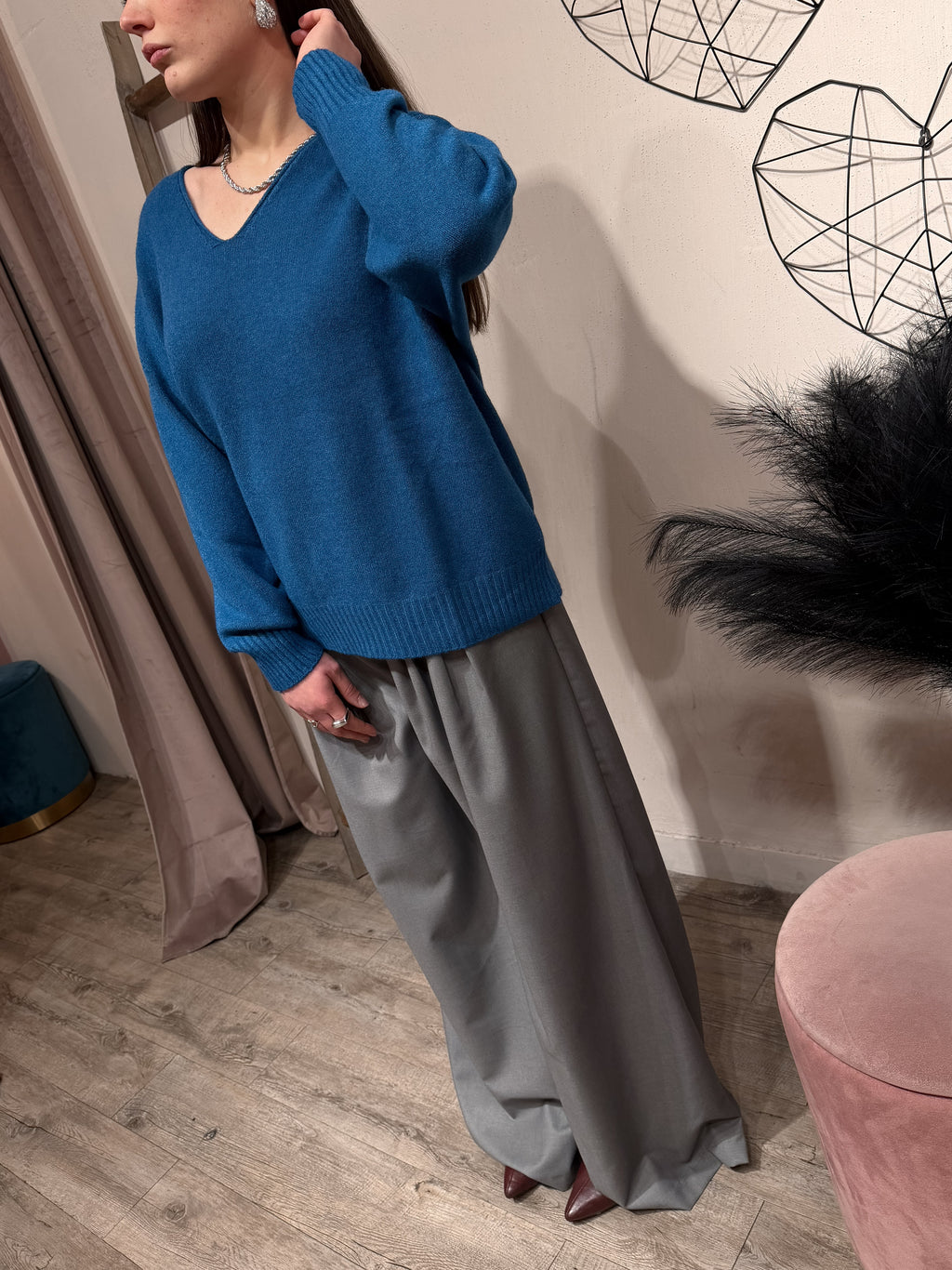 Maglione Scollo a V Kontatto +Colori