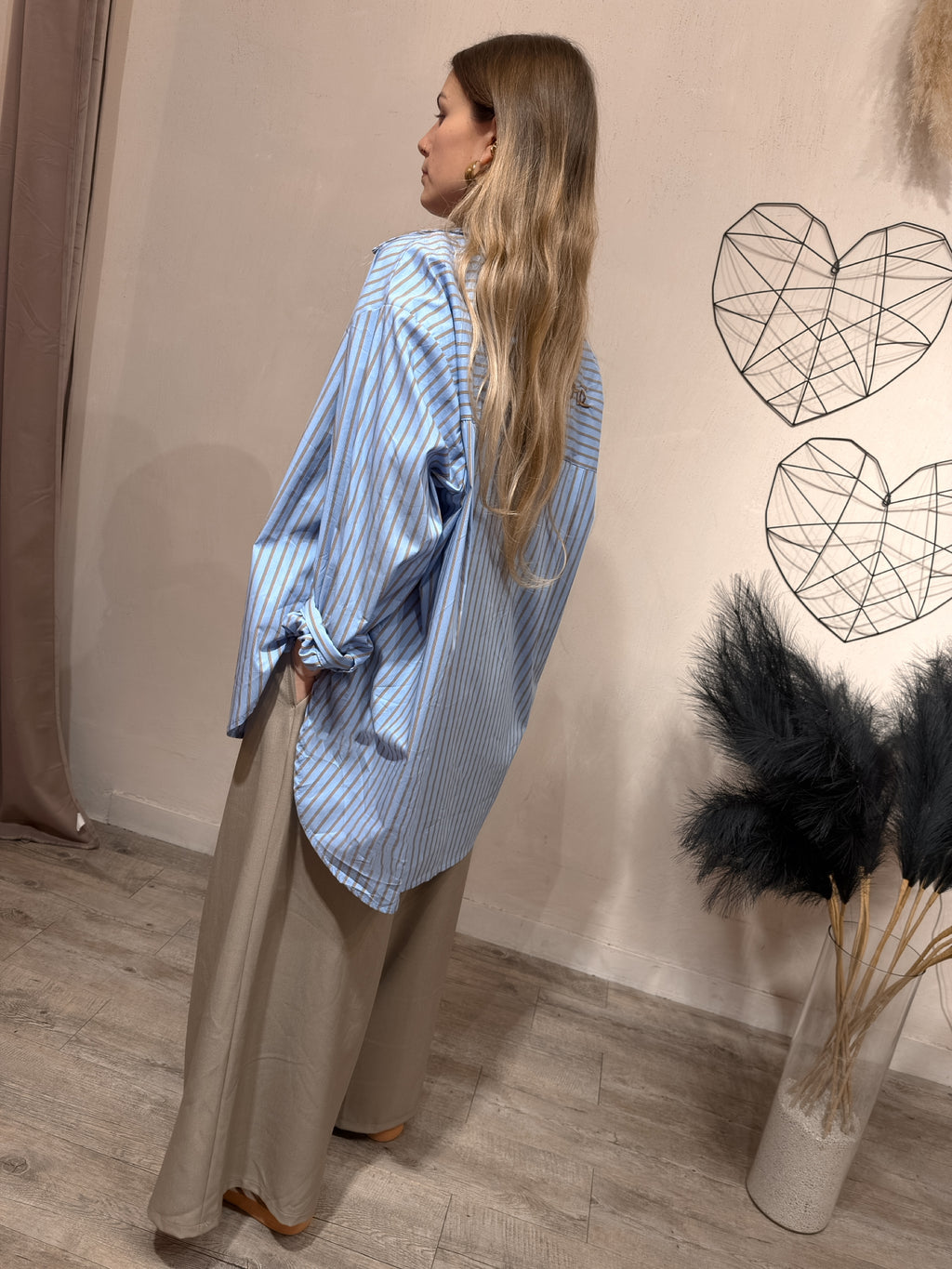 Camicia Over “No Vabbè” Celeste