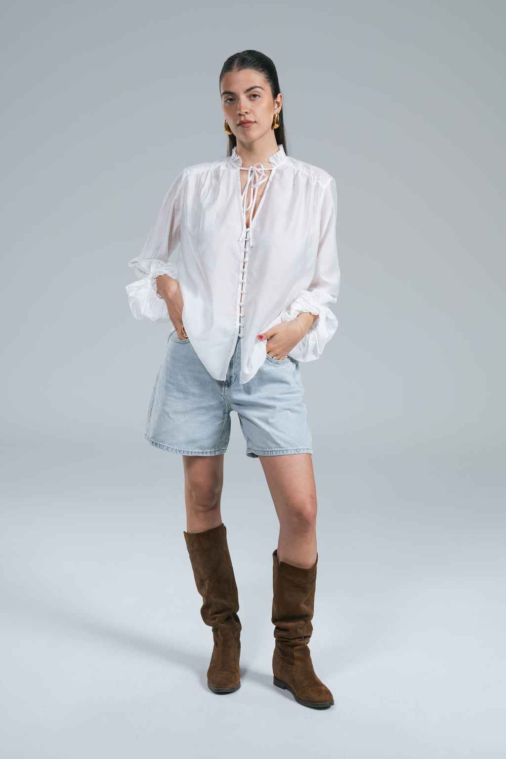 Short Jeans Chiaro Glamorous