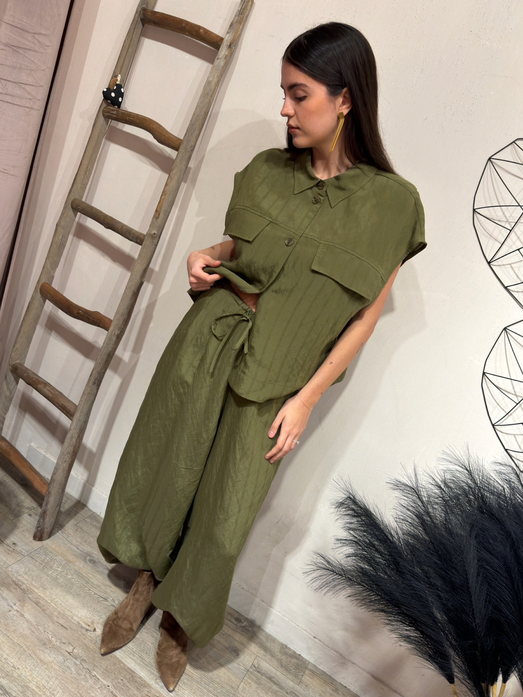 Camicia Tasche Militare Kontatto