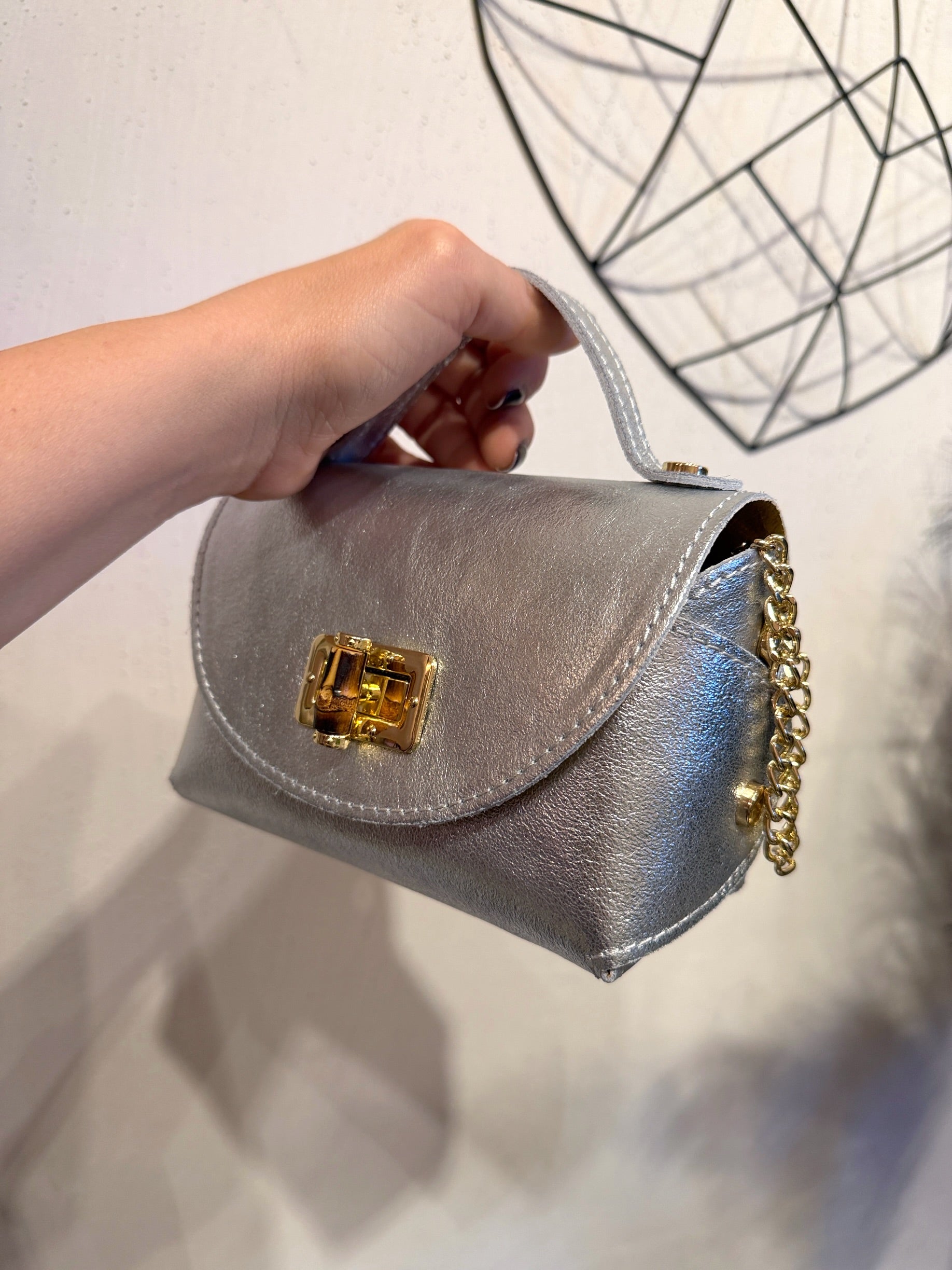 Mini Bag Bauletto Vera Pelle +Colori