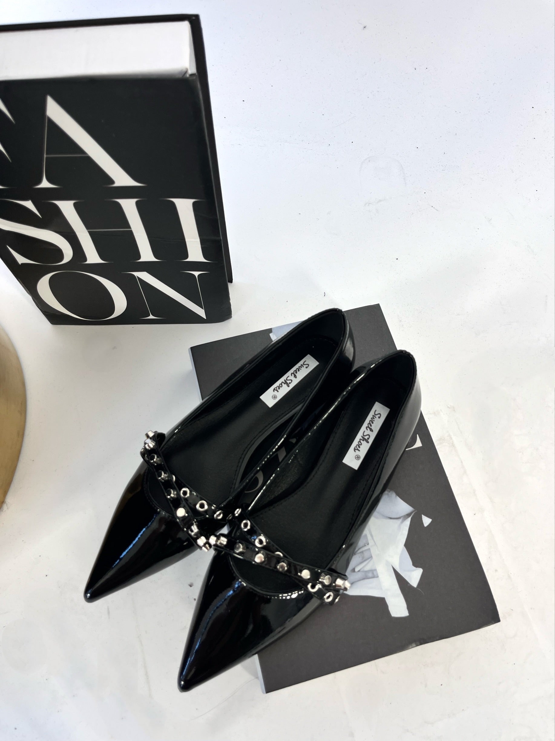 Ballerina Punta Vernice Nero