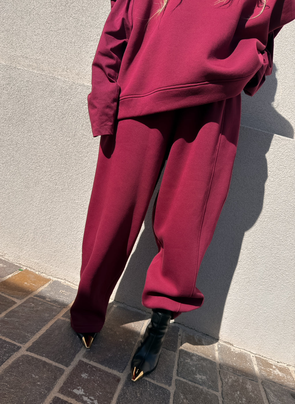 Pantalone Uovo Sporty Borgogna Kostumn1