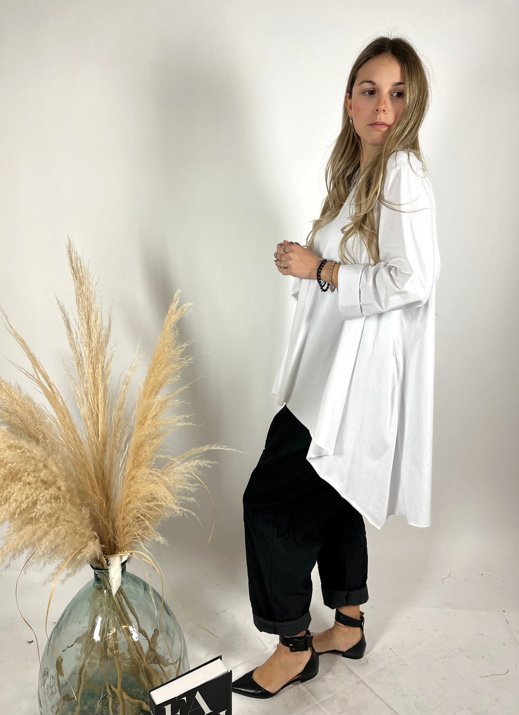 Maxi T-Shirt Basic Taglio Vivo +colori