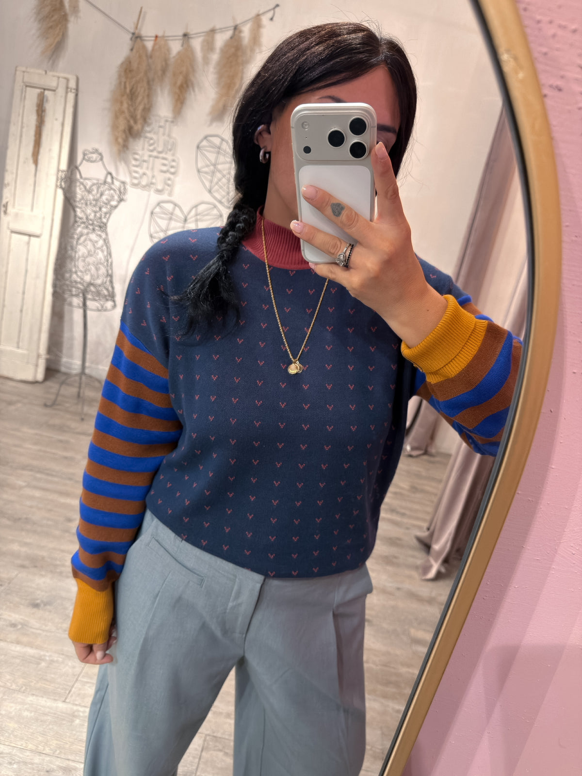 Pull Righe/Fantasia Multicolore Surkana