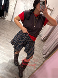 T-shirt Gilet Combinata Moro/Rosso Kostumn1