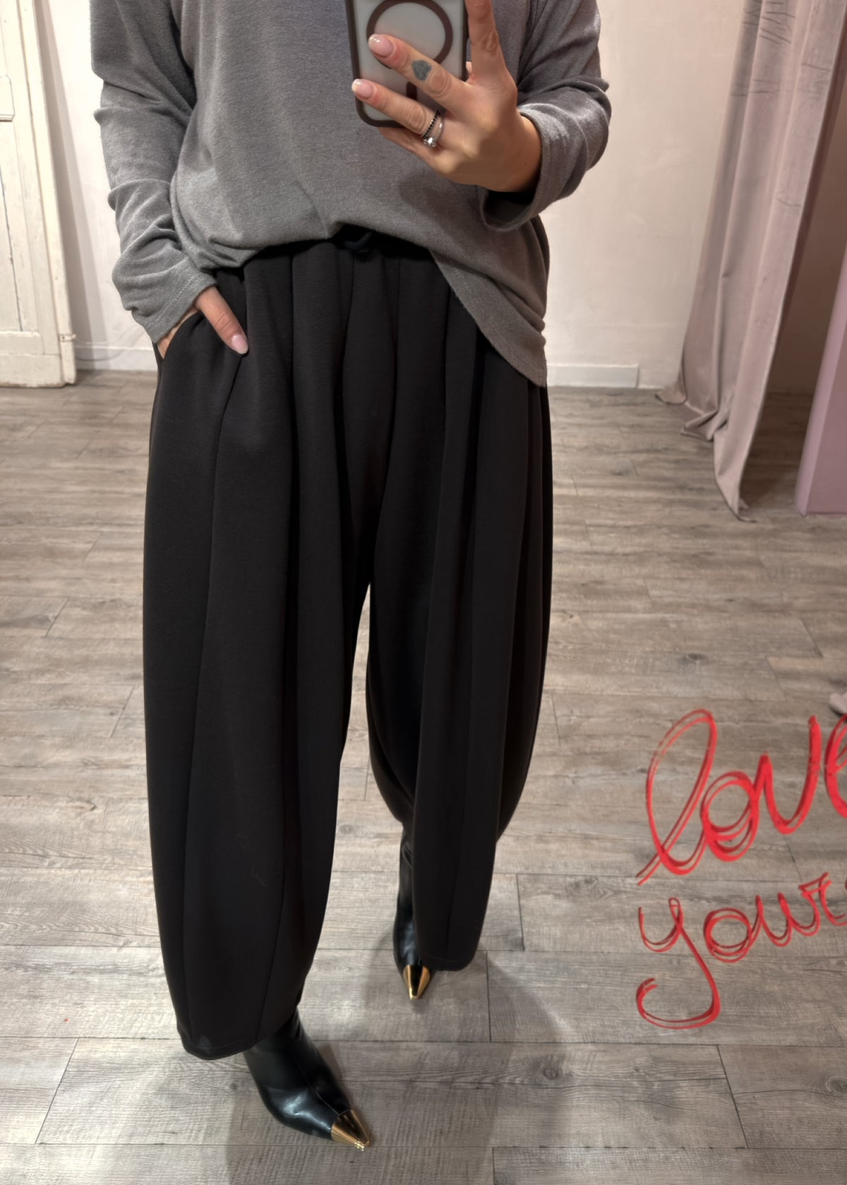Pantalone Balloon Felpa +colori