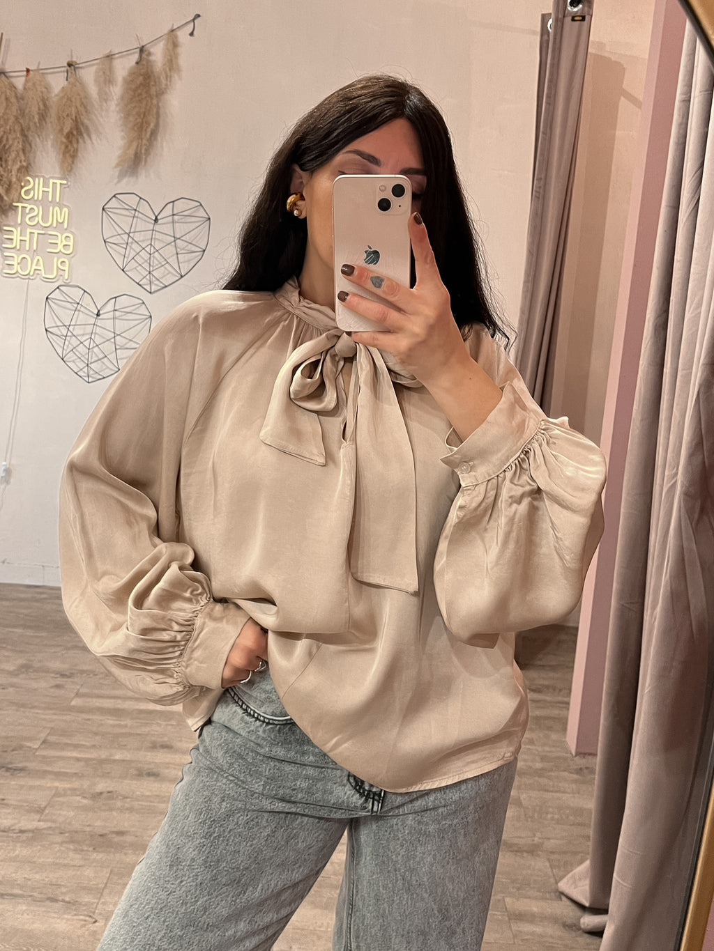 Blusa Satin Fiocco Kontatto +colori