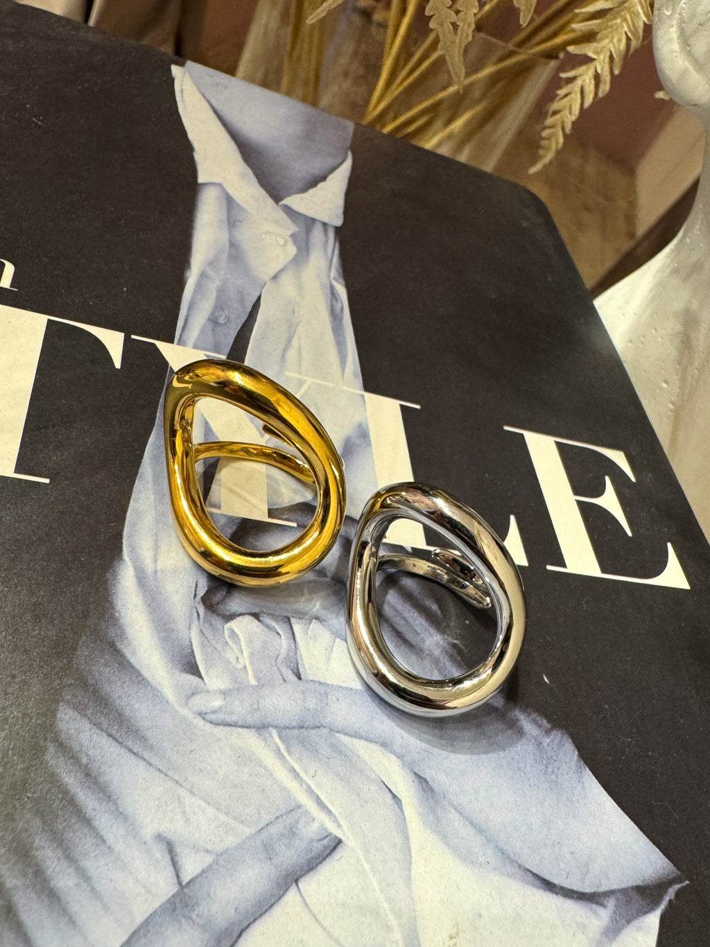 Anello Ovale Irregolare +Colori