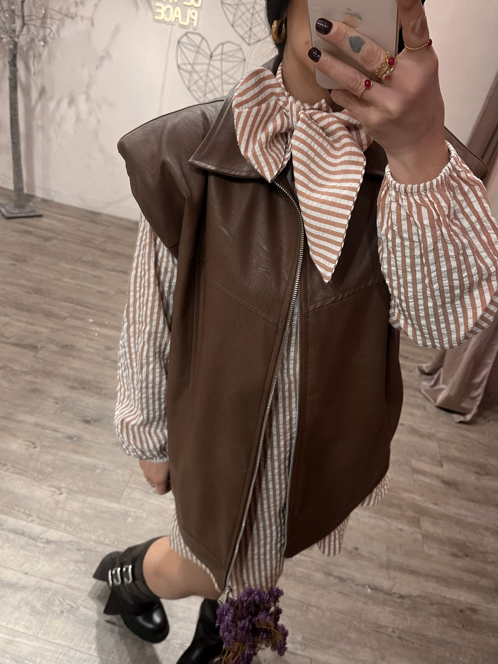 Maxi Gilet Pelle Kostumn1 +colori