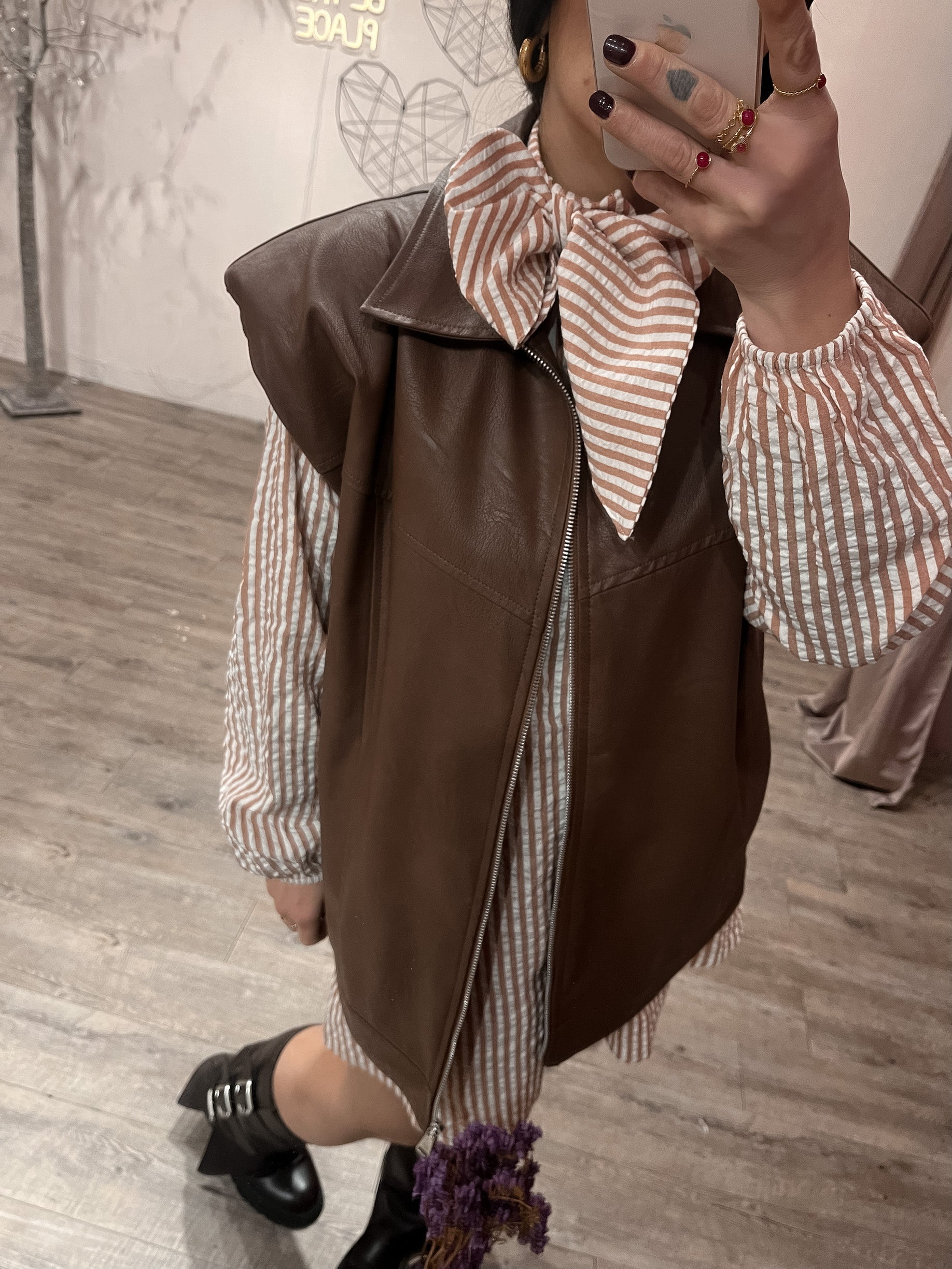 Maxi Gilet Pelle Kostumn1 +colori